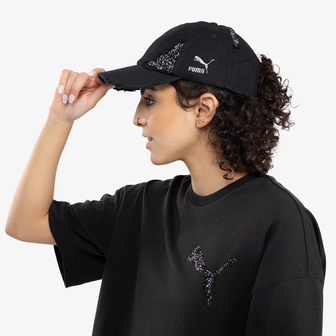 PUMA SWAROVSKI CRYSTALS CAP { BLACK