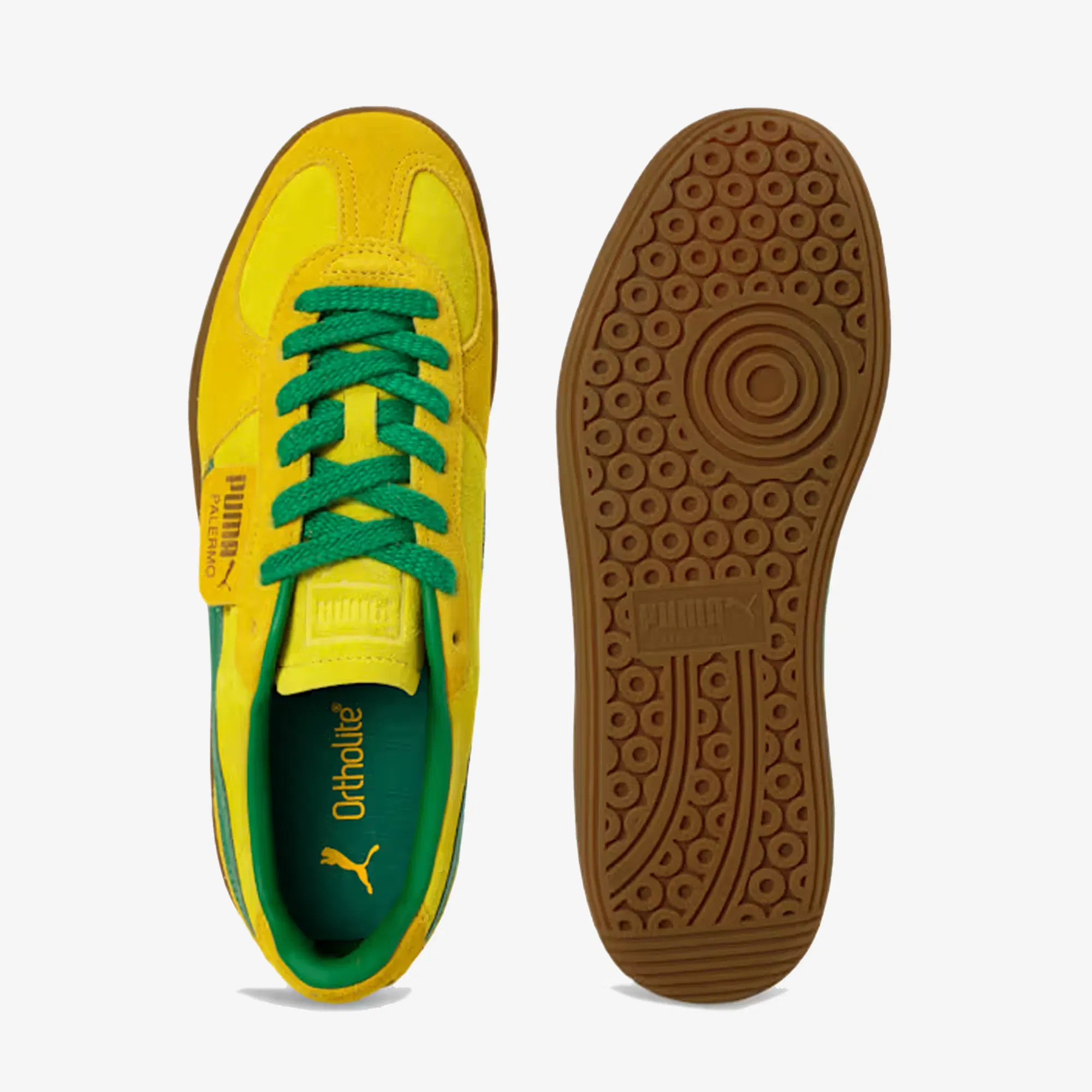 PUMA PALERMO CLASSIC COMFORT LOW BOOT { PELE YELLOW-GREEN