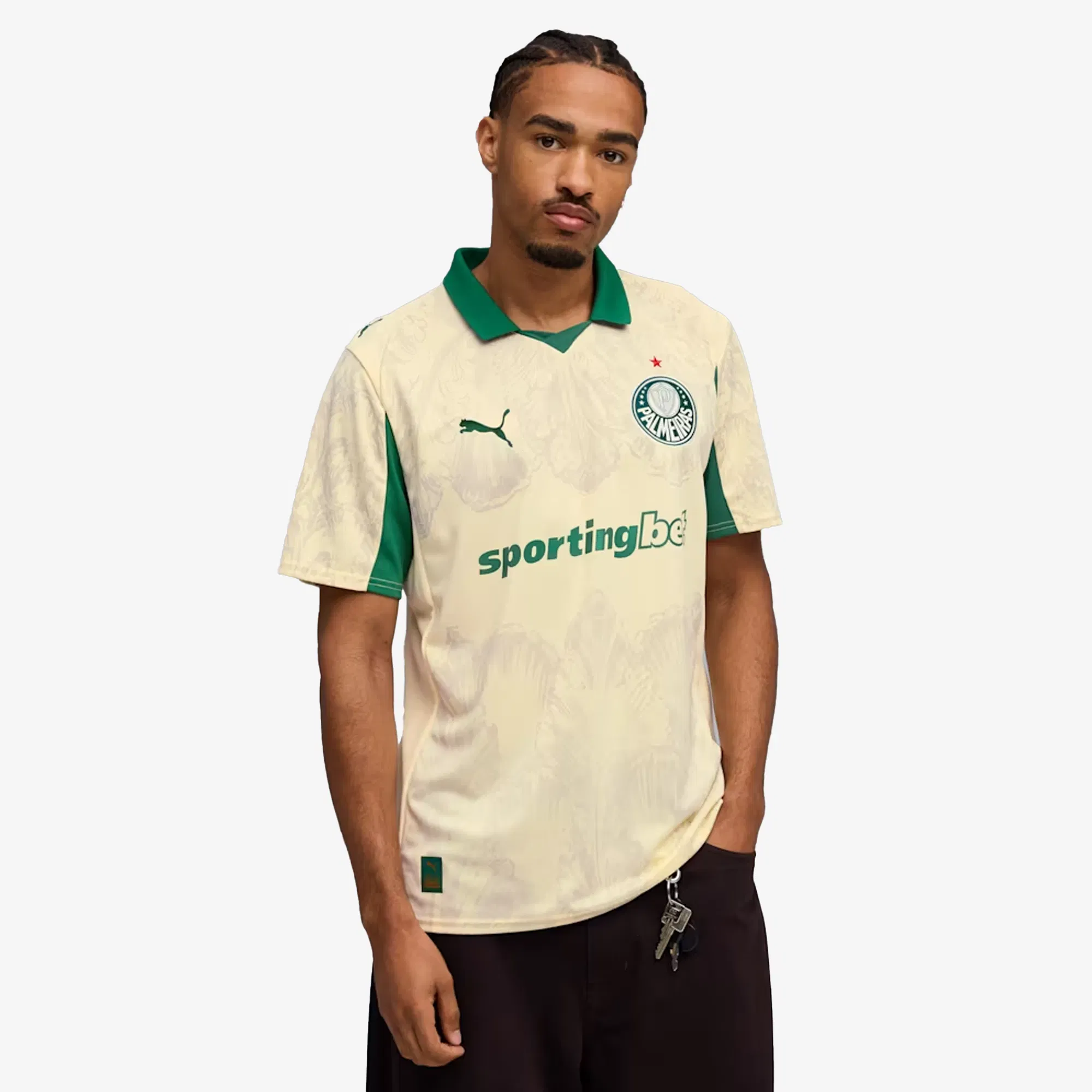 PUMA KIDSUPER x SE PALMEIRA JERSEY { CREAM