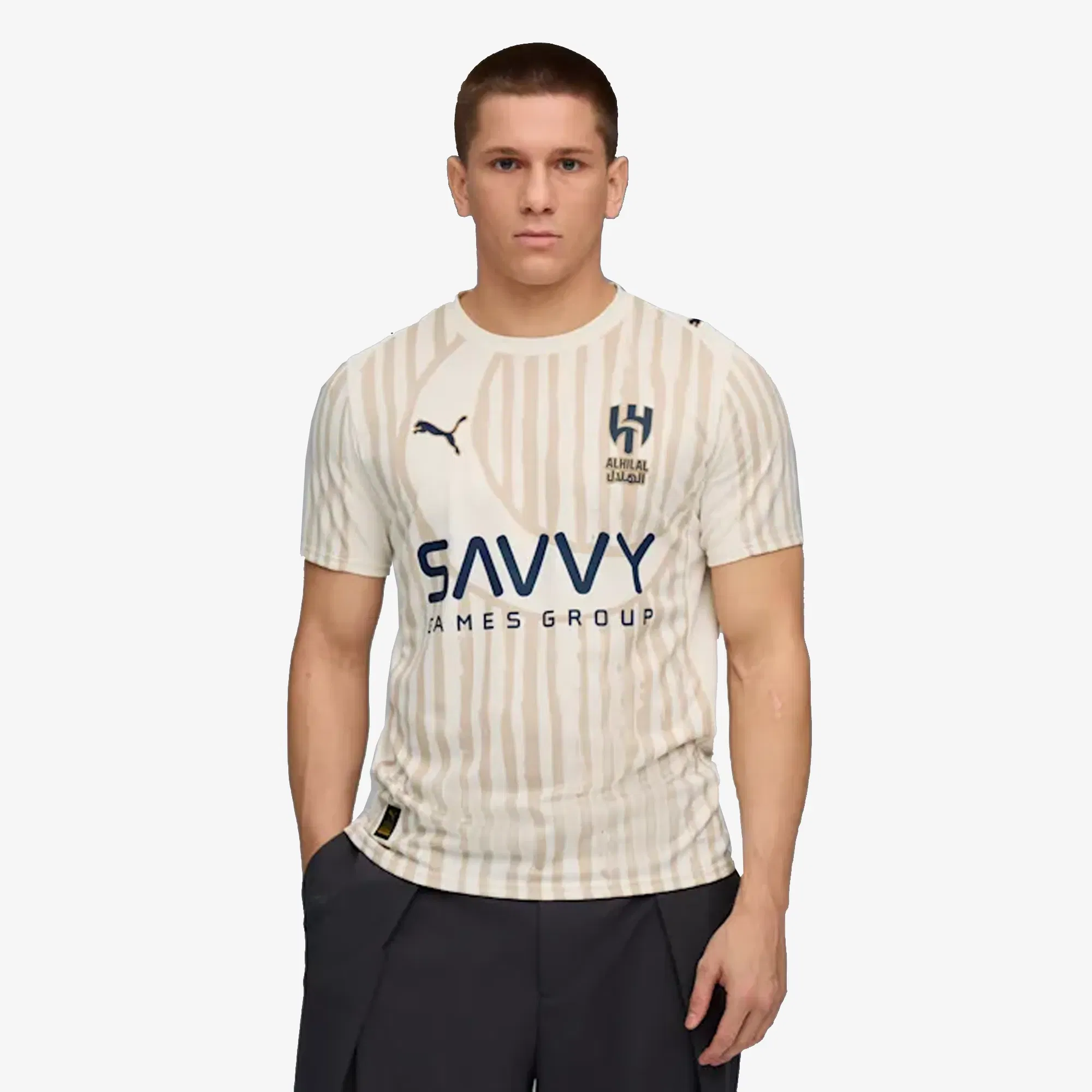 PUMA X KIDSUPER AL-HILAL PERFORMANCE FOOTBALL JERSEY { ALPINE SNOW-CLUB NAVY