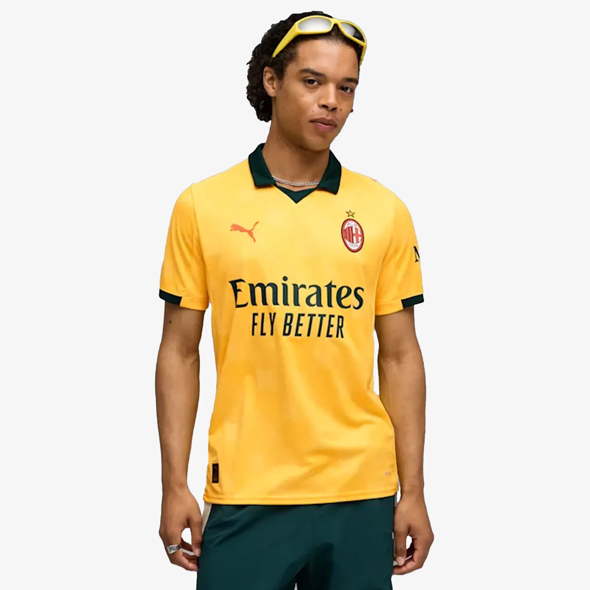 PUMA 25/26 AC MILAN THIRD KIT REPLICA JERSEY { SUNNY YELLOW/DARK MYRTLE