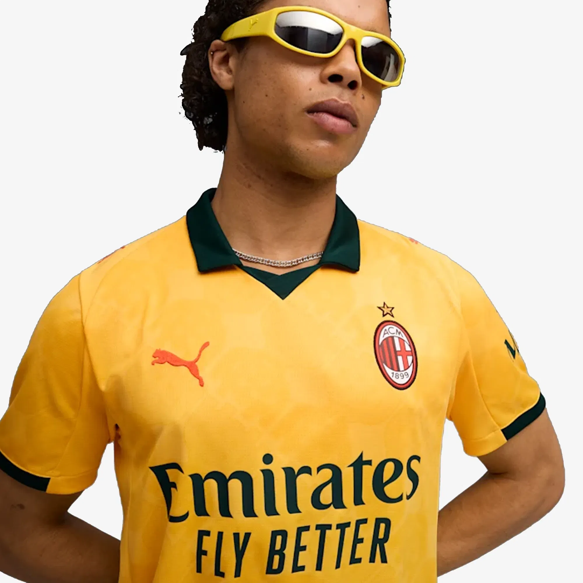 PUMA 25/26 AC MILAN THIRD KIT REPLICA JERSEY { SUNNY YELLOW/DARK MYRTLE