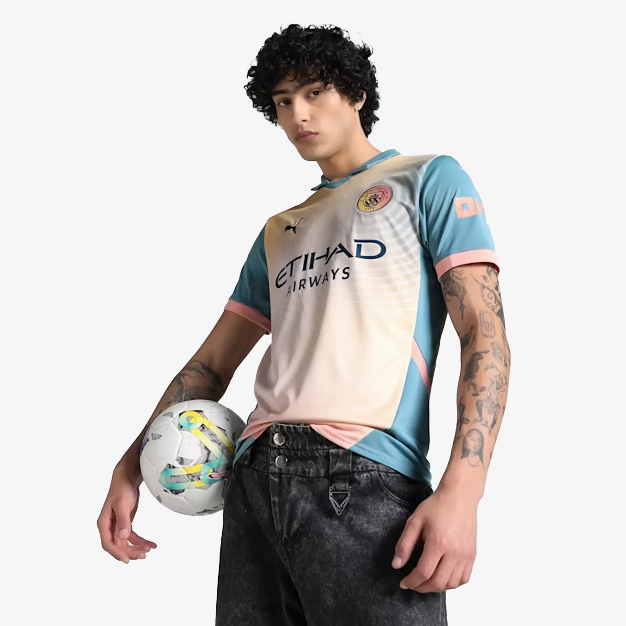 PUMA MANCHESTER CITY 24/25 FOURTH FOOTBALL JERSEY { BOLD BLUE