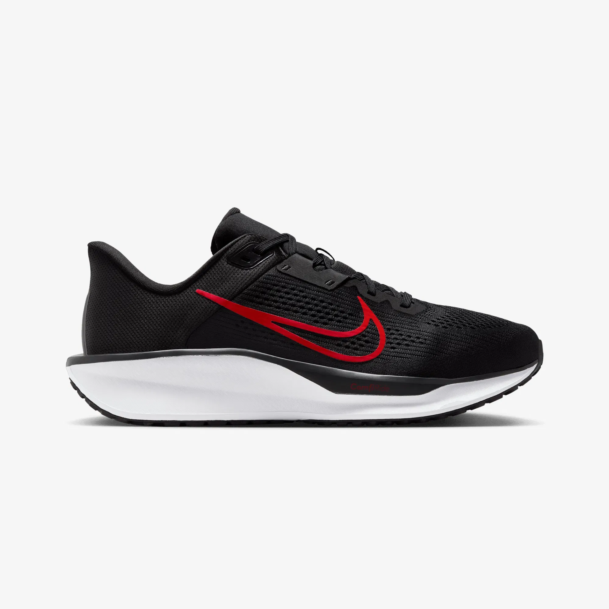 Nike QUEST 6 { BLACK/UNIVERSITY RED-WHITE