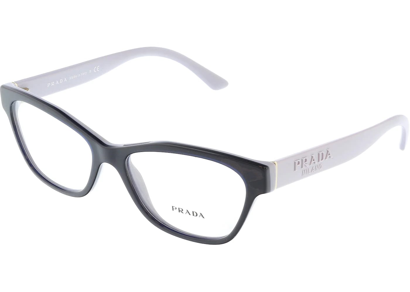 Prada Rectangle Sunglasses Black/White Sunglasses