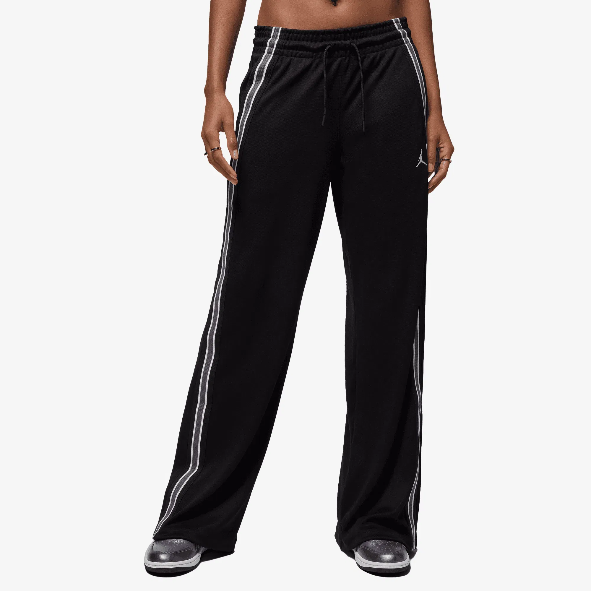 JORDAN BROOKLYN TRACK PANTS { BLACK/SAIL