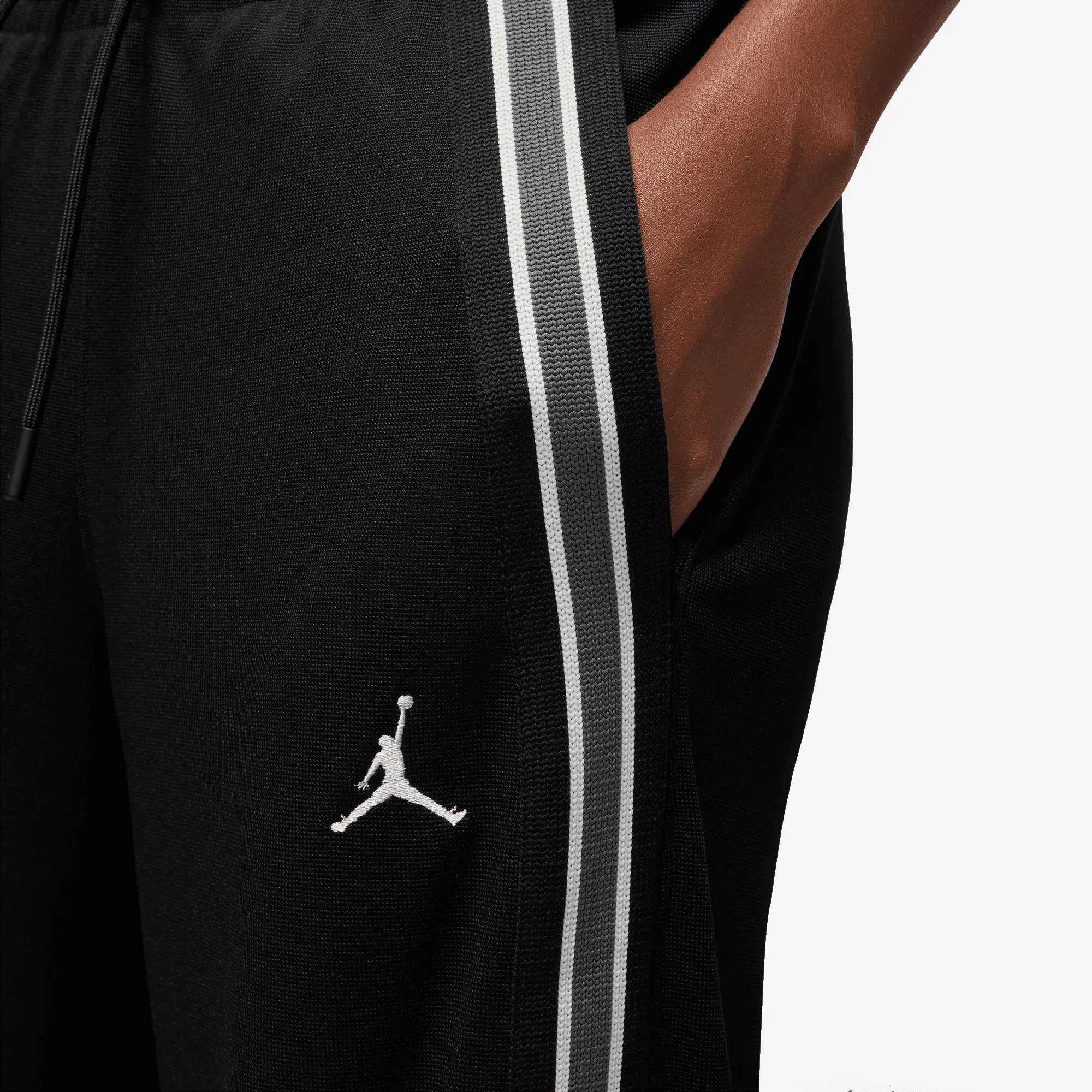 JORDAN BROOKLYN TRACK PANTS { BLACK/SAIL