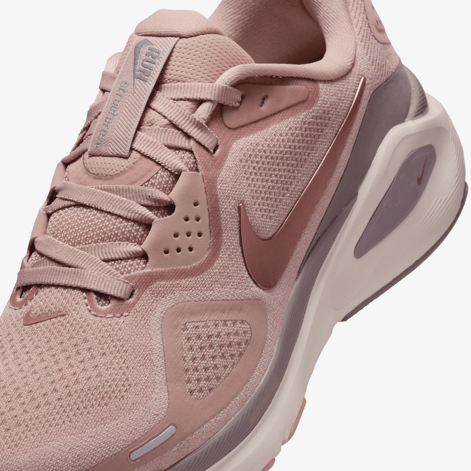 NIKE STRUCTURE 26 { PARTICLE PINK/MTLC ROSE GOLD-TAUPE GREY