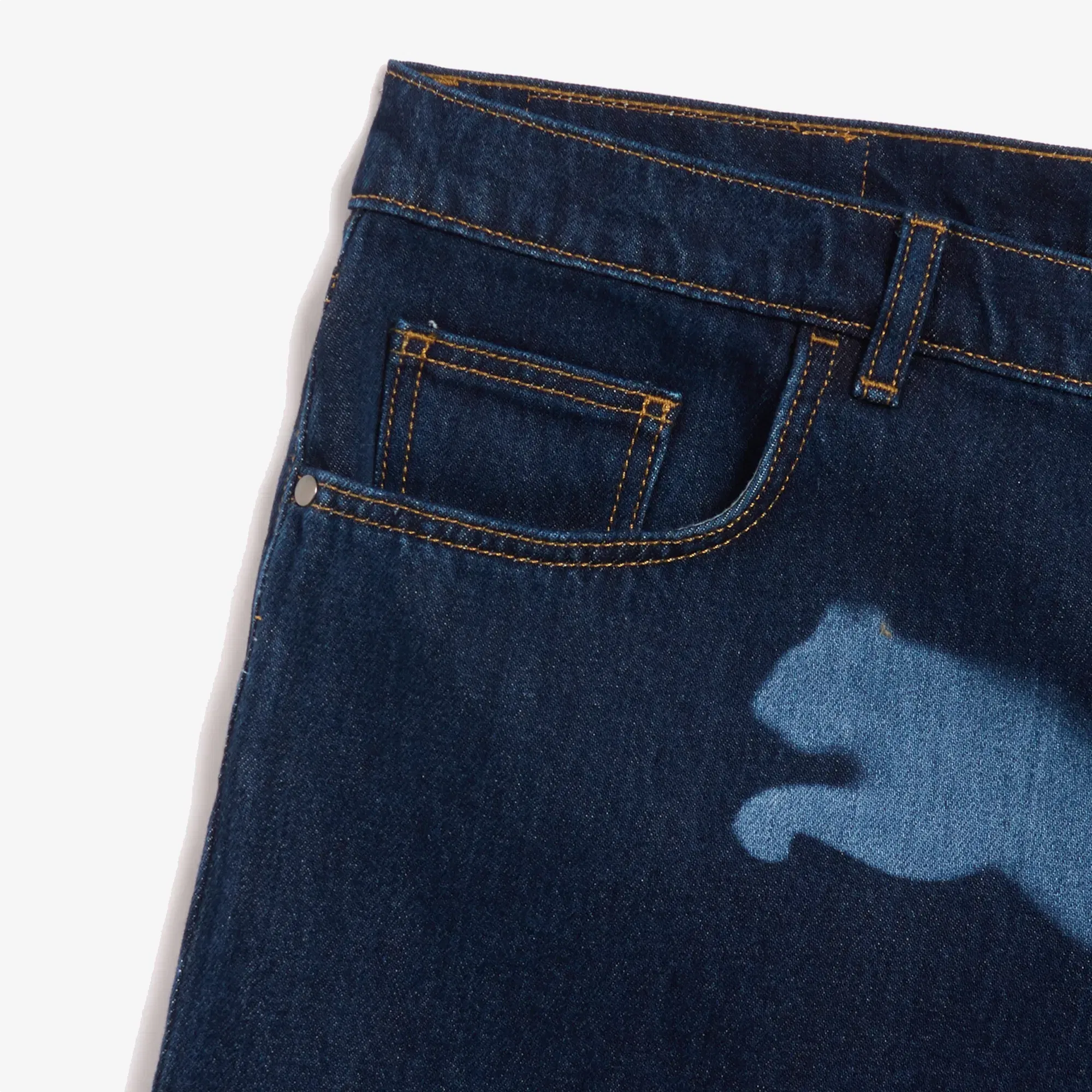 PUMA x A$AP ROCKY DENIM SHORTS { DARK DENIM