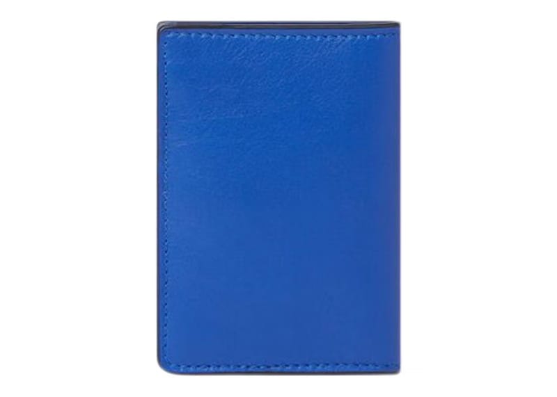 Versace Medusa Biggie (6 Card Slot 1 Cash Compartments) Bi-Fold Card Holder Royal Blue/Gold