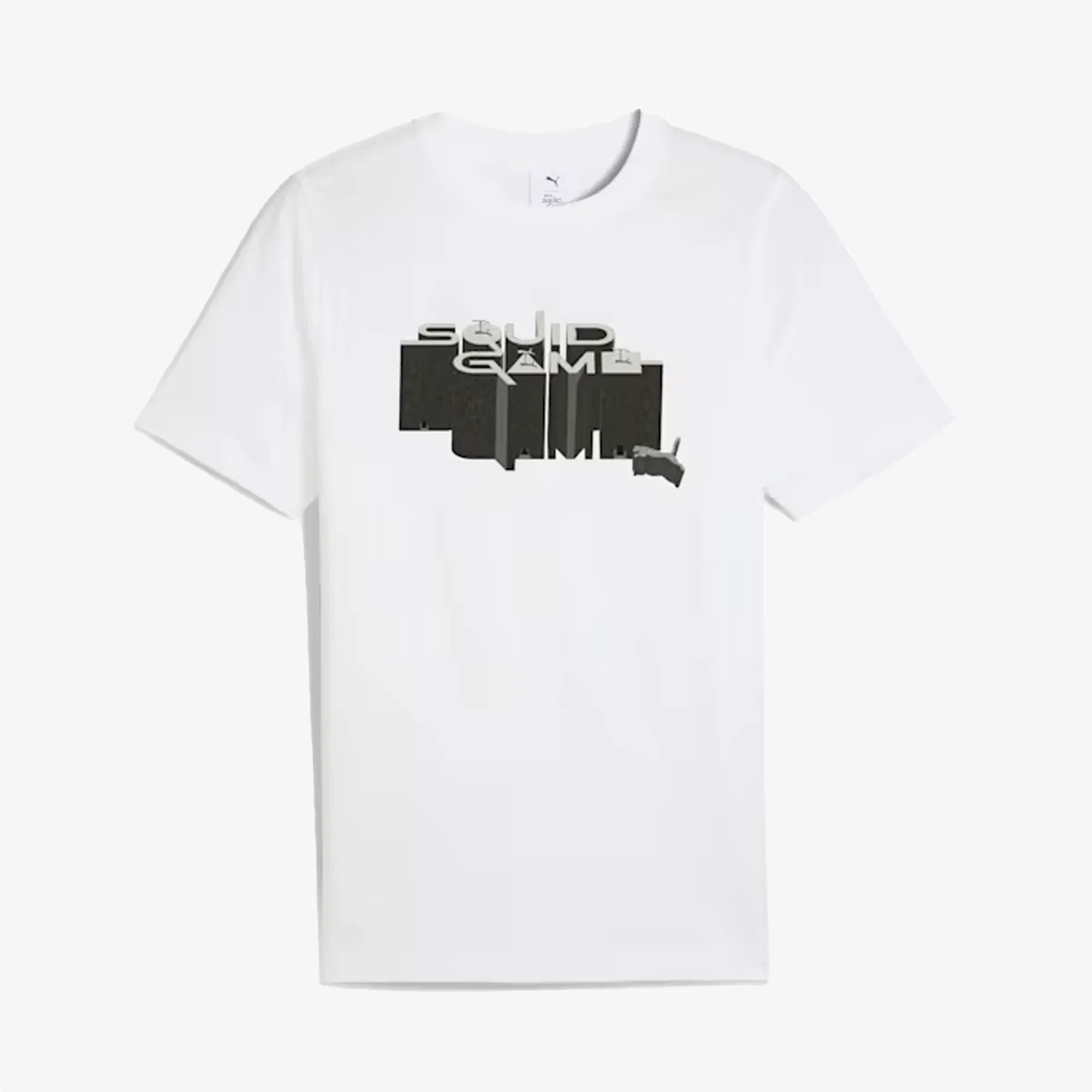 PUMA X SQUID GAME GRAPHIC GLOW T-SHIRT { WHITE