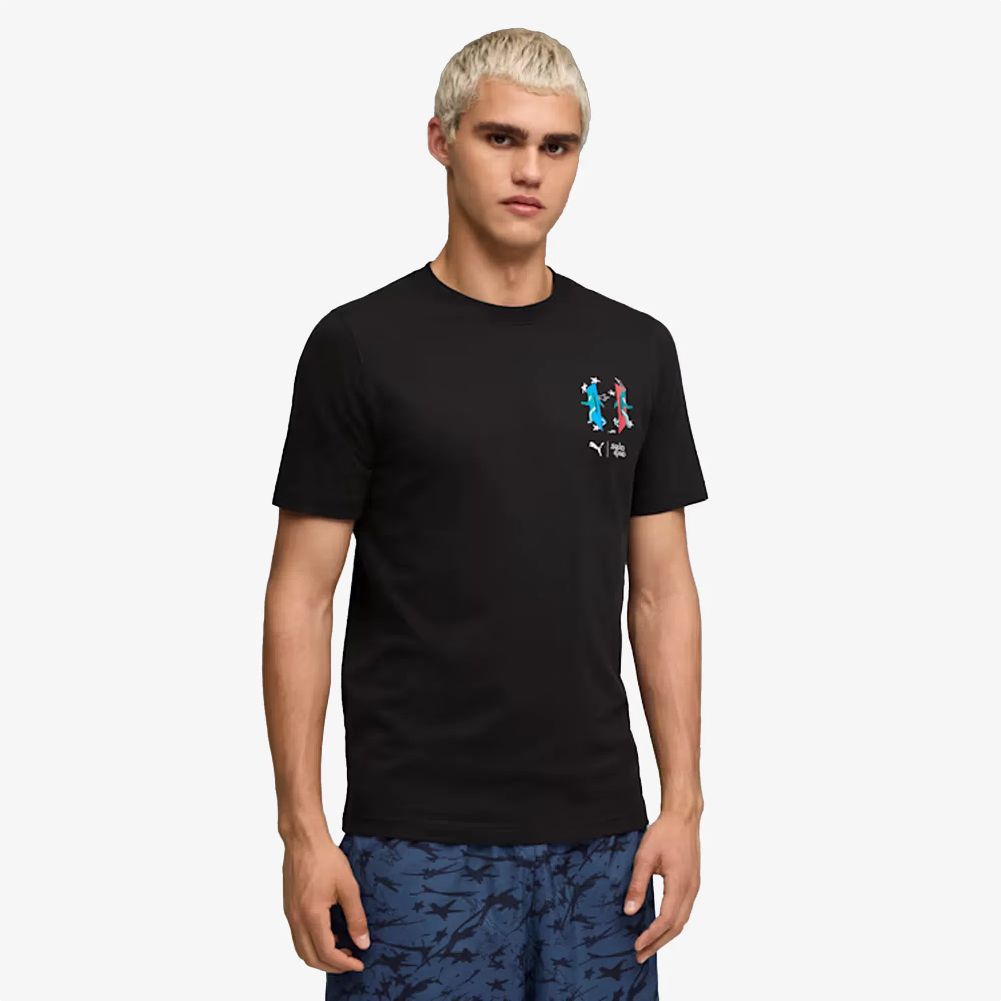 PUMA X SQUID GAME GRAPHIC GLOW T-SHIRT { BLACK