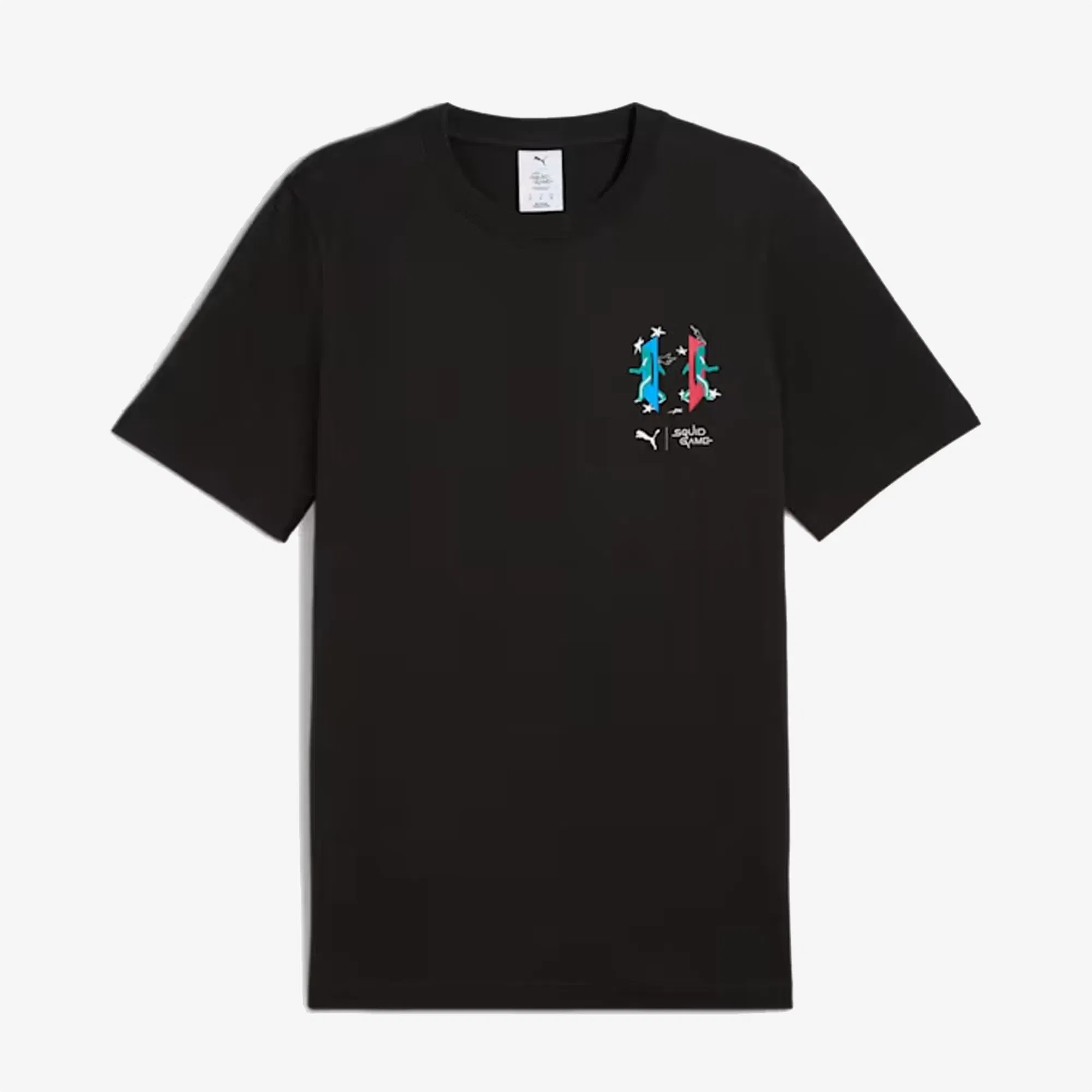 PUMA X SQUID GAME GRAPHIC GLOW T-SHIRT { BLACK