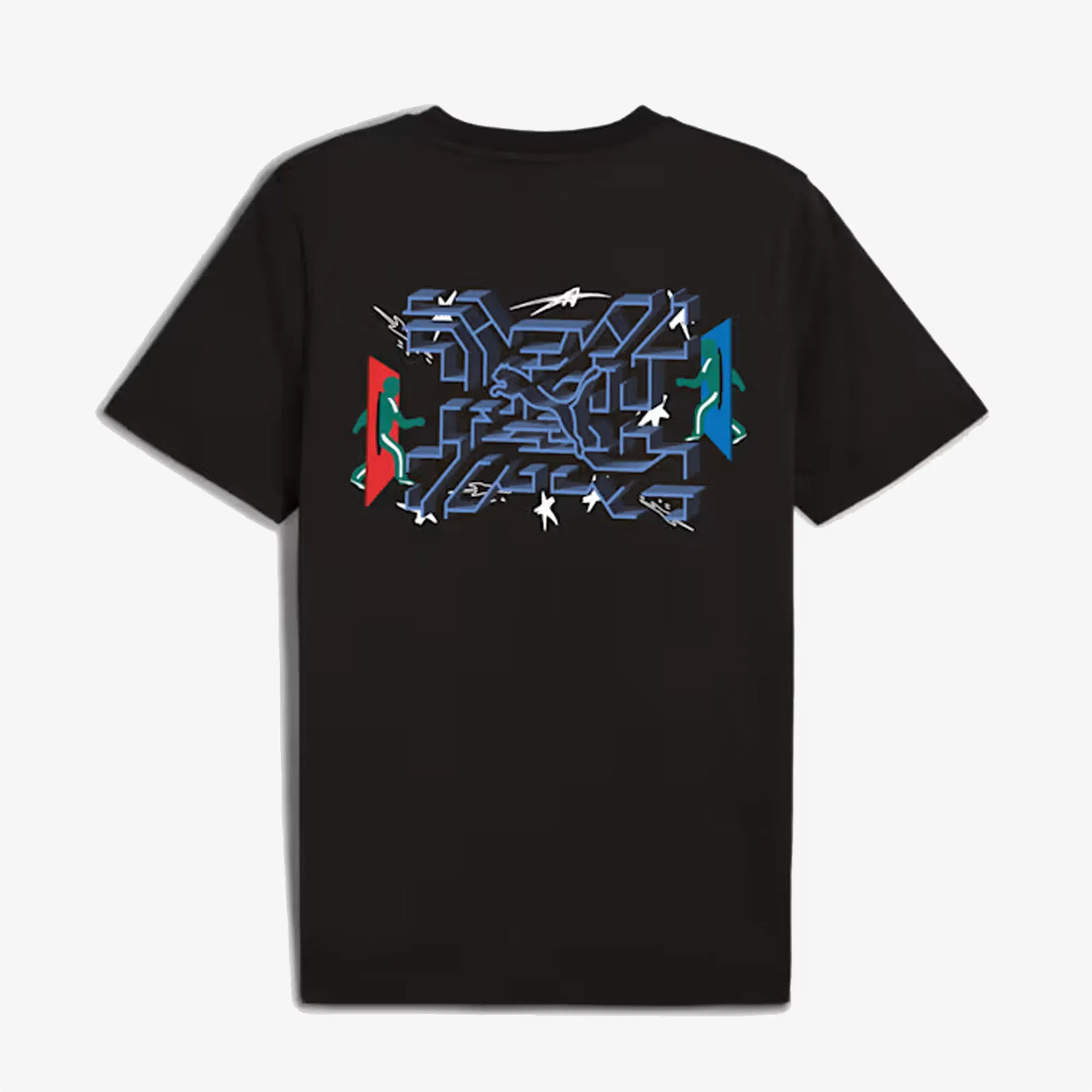 PUMA X SQUID GAME GRAPHIC GLOW T-SHIRT { BLACK