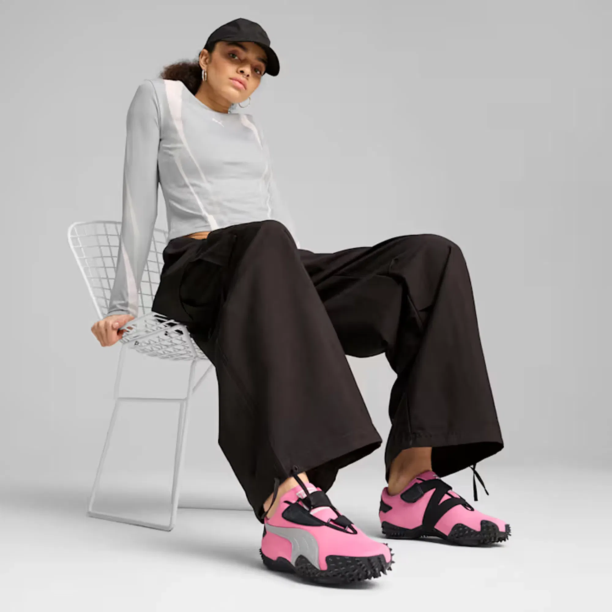 PUMA MOSTRO OG { POSIE PINK-PUMA SILVER-PUMA BLACK