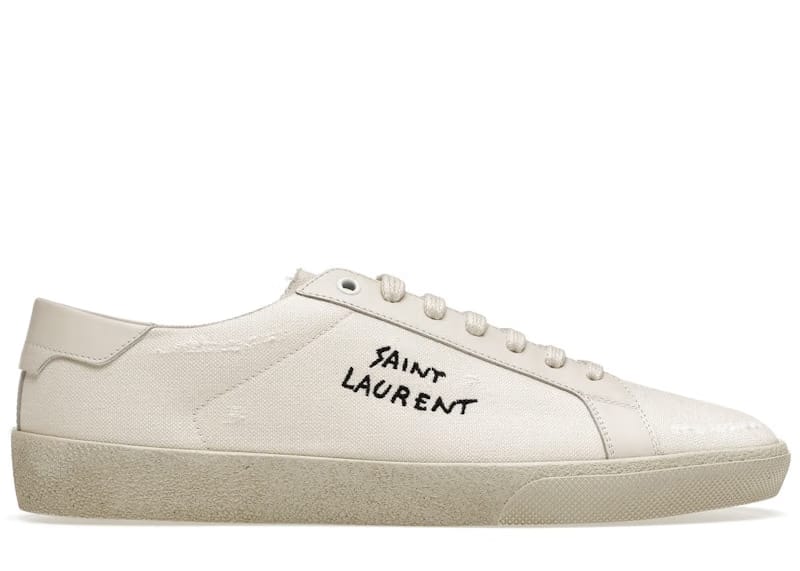 Saint Laurent Court Classic SL/06 Low Distressed Cream