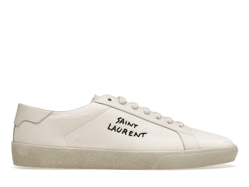 Saint Laurent Court Classic SL/06 Low Distressed Cream