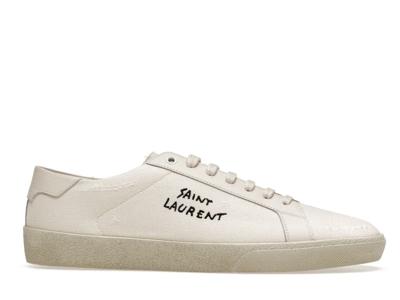 Saint Laurent Court Classic SL/06 Low Distressed Cream