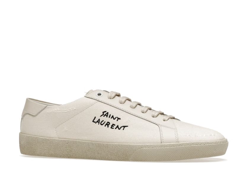 Saint Laurent Court Classic SL/06 Low Distressed Cream