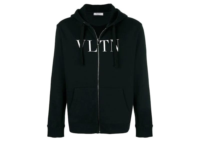 Valentino VLTN Cotton Hoodie Black