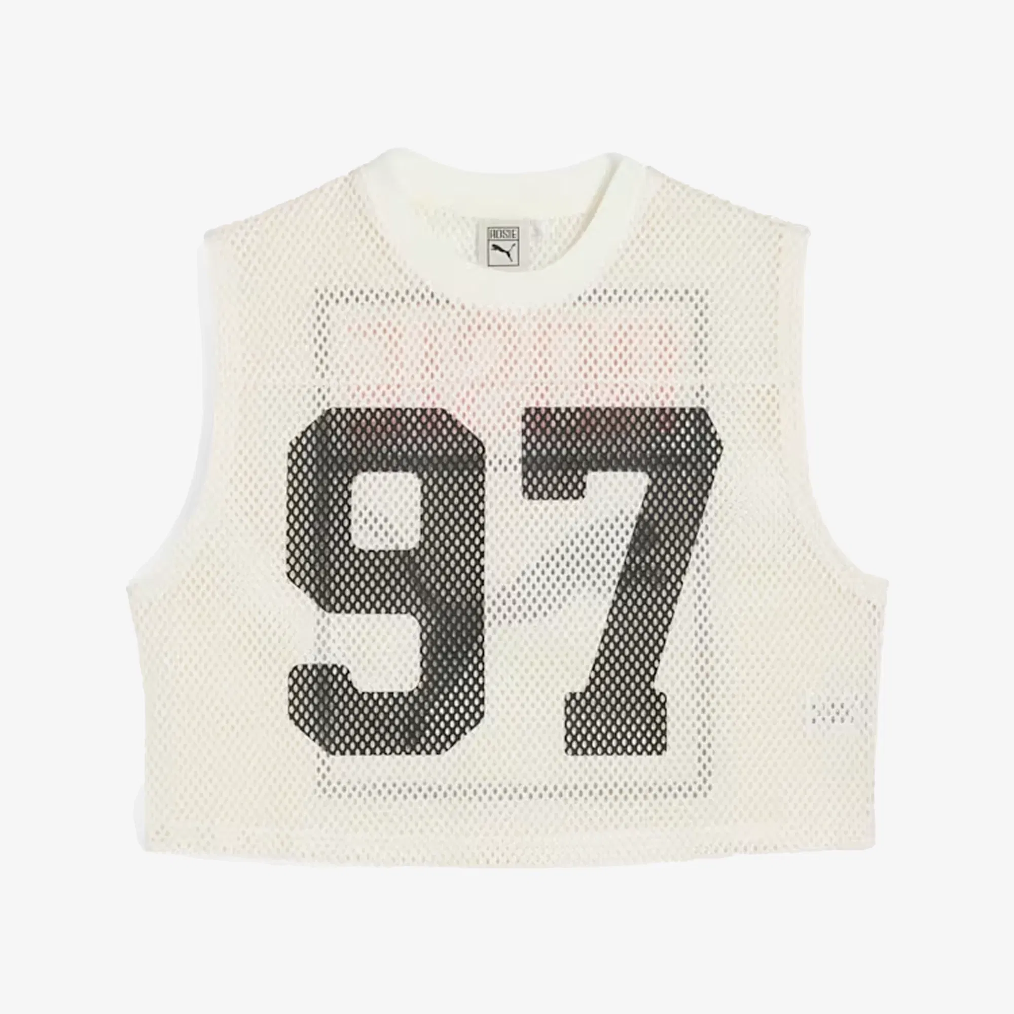 PUMA x ROSÉ RELAXED MESH TOP { WARM WHITE