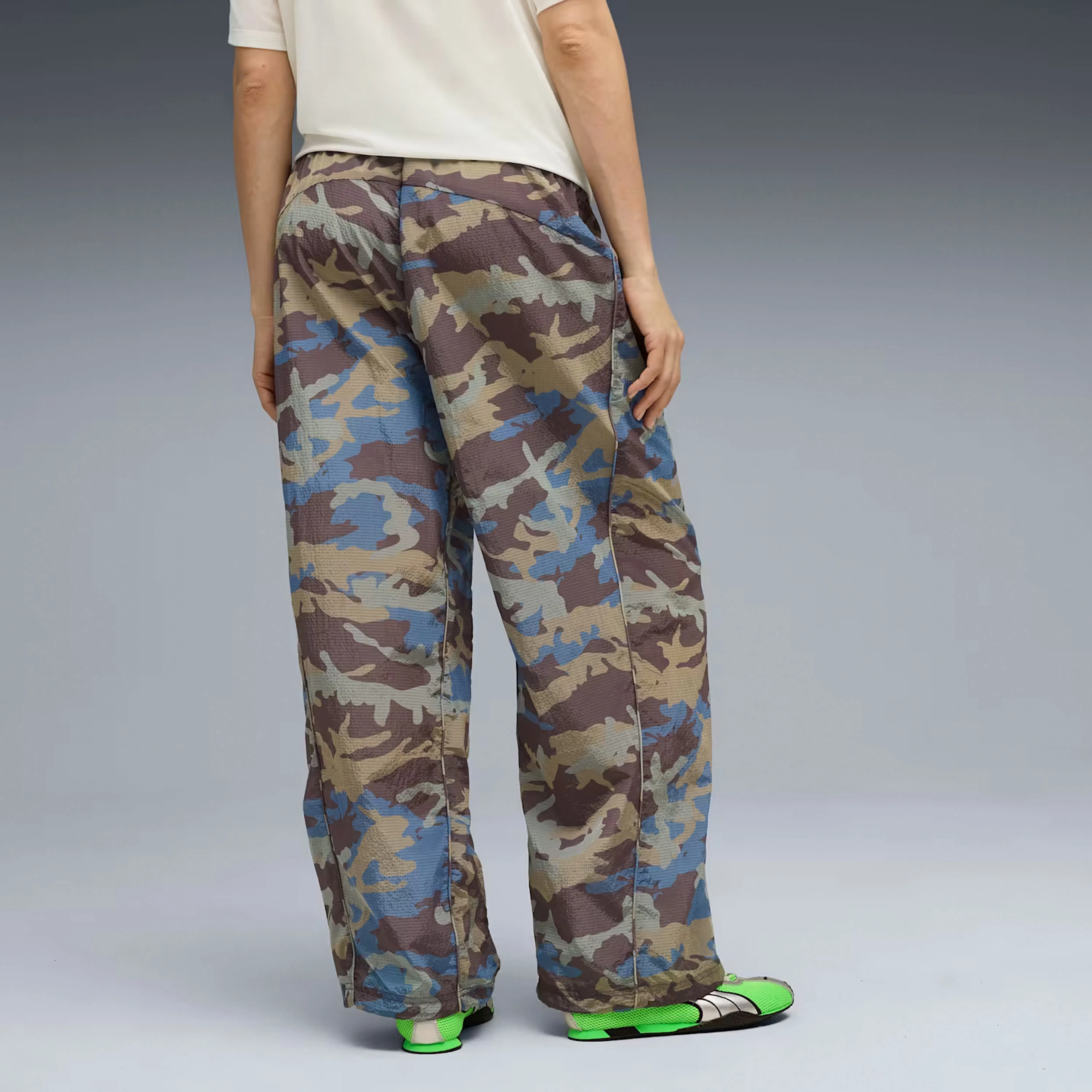 Puma CLRT ALL-OVER PRINT RIPSTOP PANTS { RAISIN