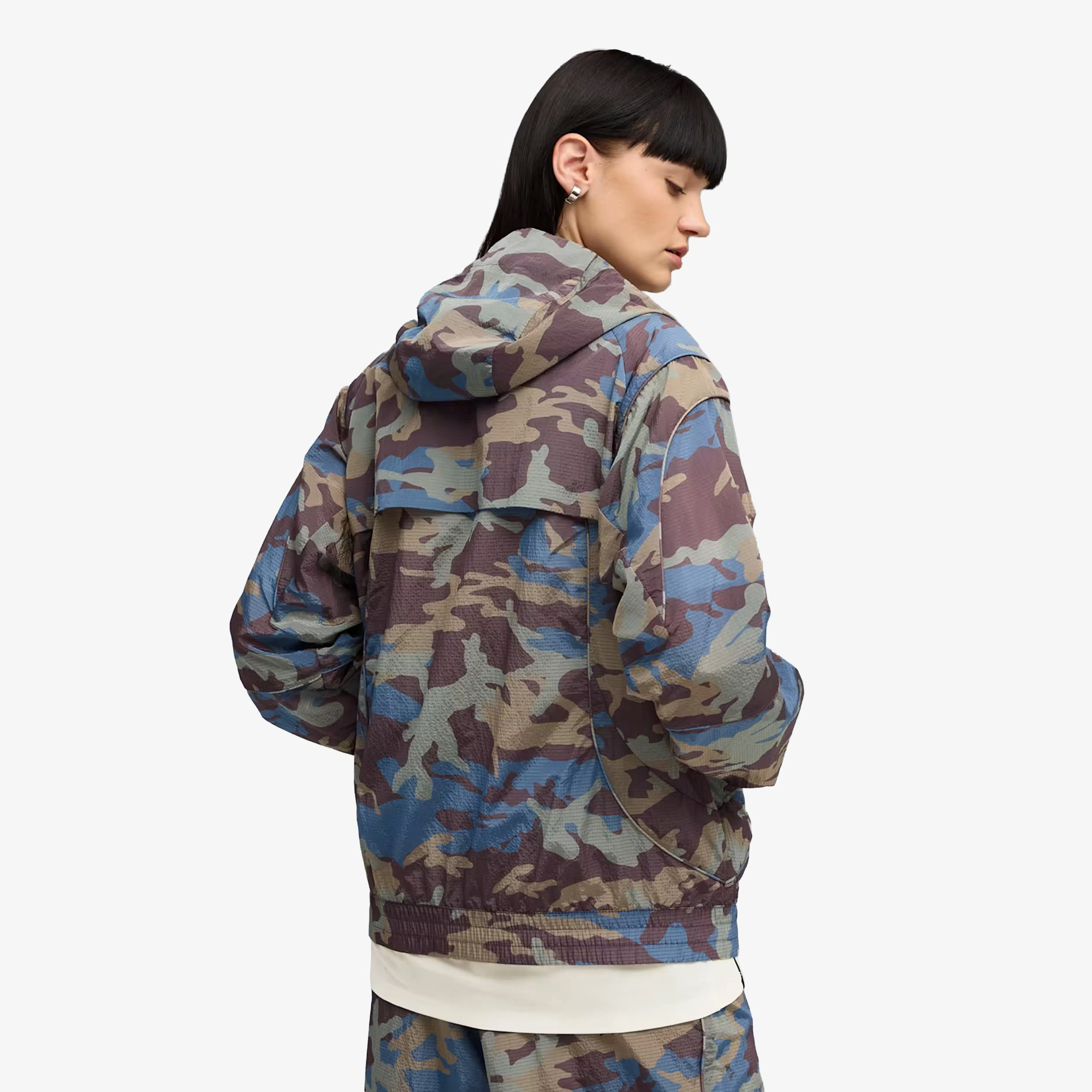 PUMA CLRT ALL-OVER PRINT RIPSTOP JACKET UNISEX { RAISIN