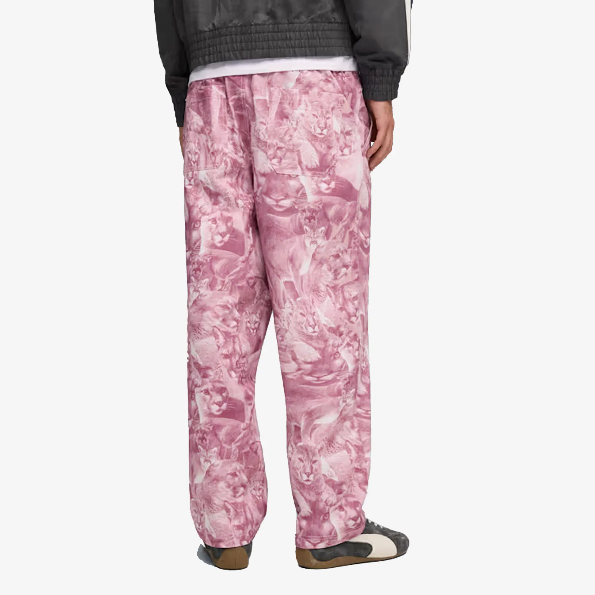 Puma CAT CRAZY ANIMAL PRINT PANTS { POISED PINK-AOP