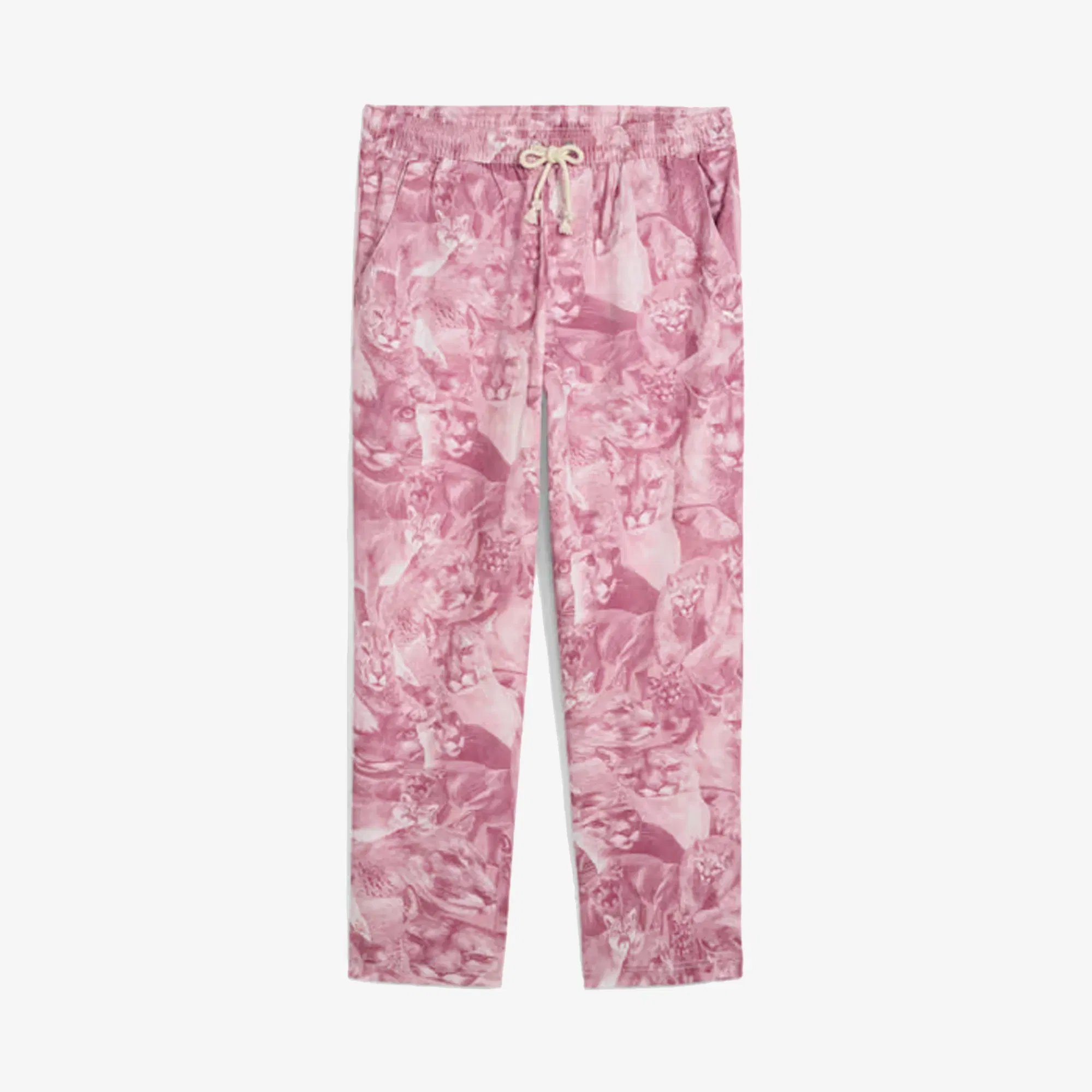 Puma CAT CRAZY ANIMAL PRINT PANTS { POISED PINK-AOP