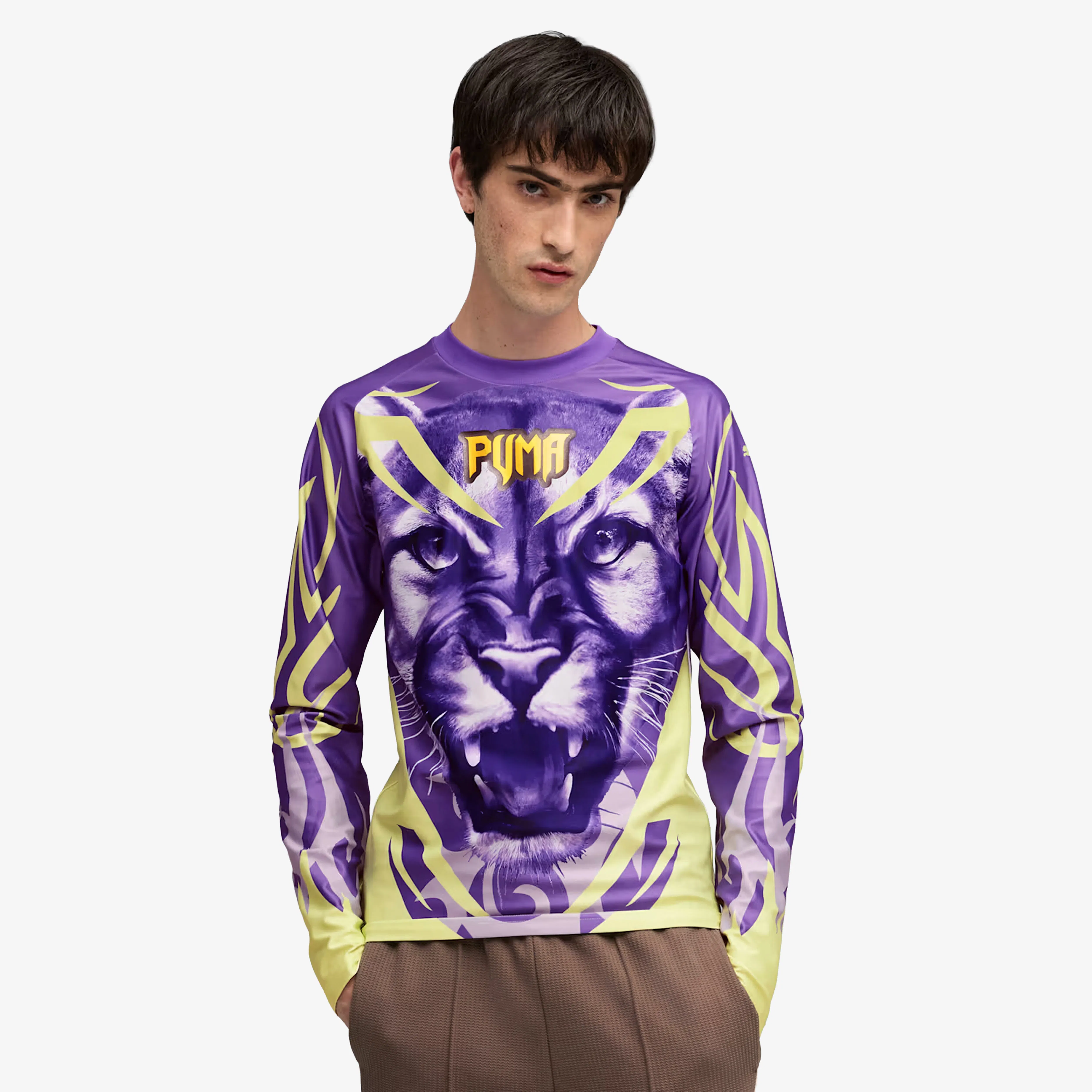 PUMA SPECIAL ITEMS JERSEY LONG SLEEVE JERSEY { DARK AMETHYST-AOP