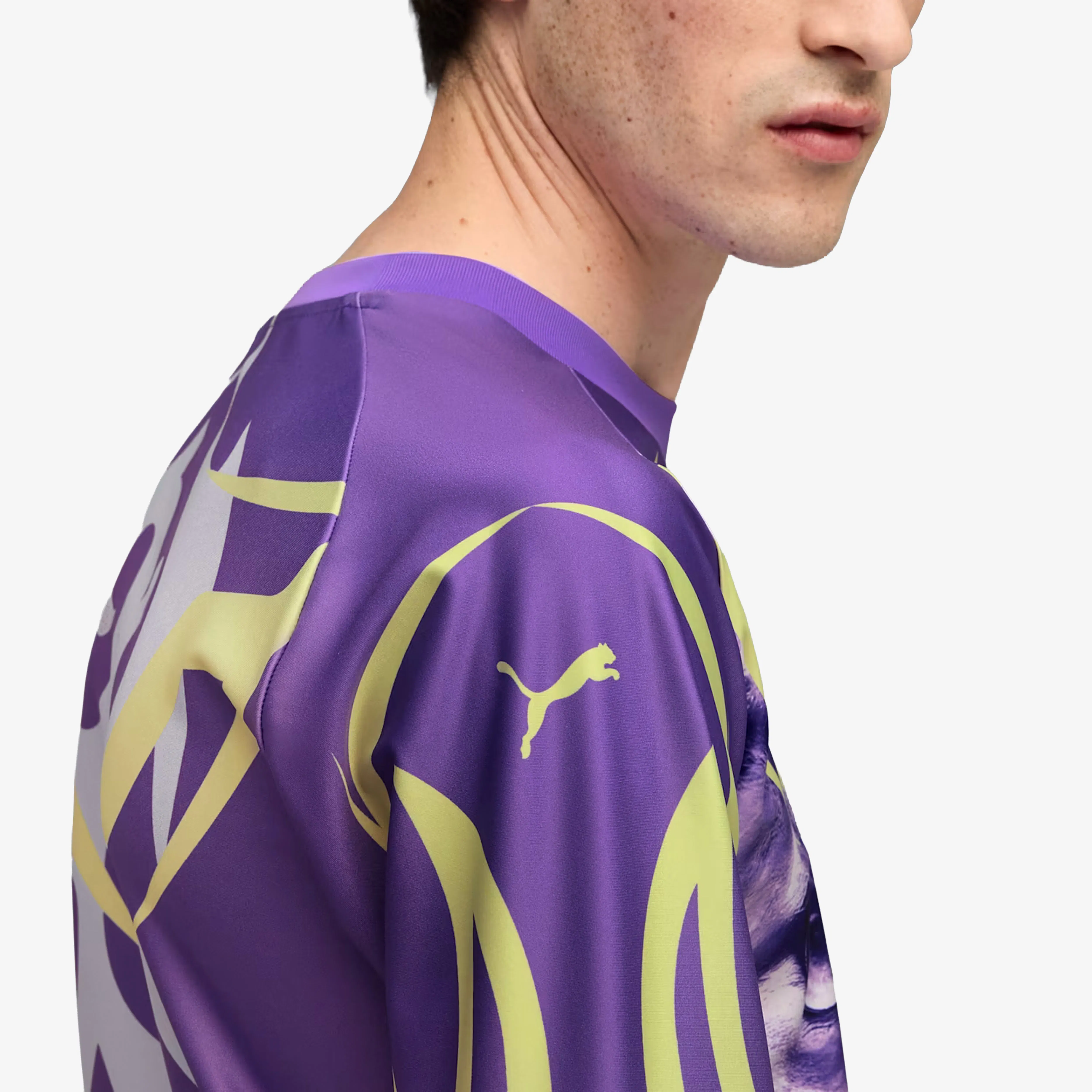 PUMA SPECIAL ITEMS JERSEY LONG SLEEVE JERSEY { DARK AMETHYST-AOP