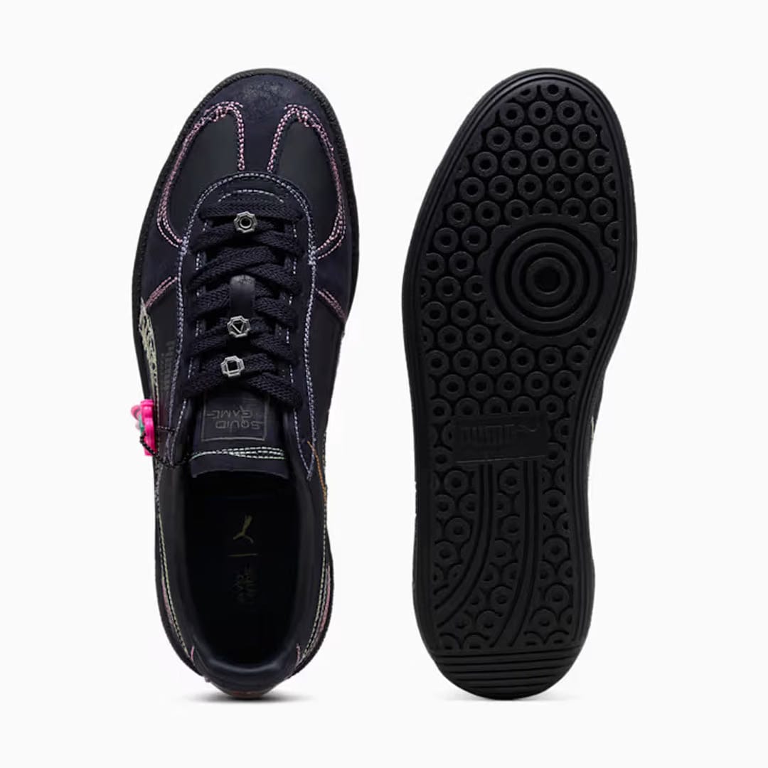 PUMA PALERMO SQUID GAME LEATHER { NAVY/BRIGHT MELON