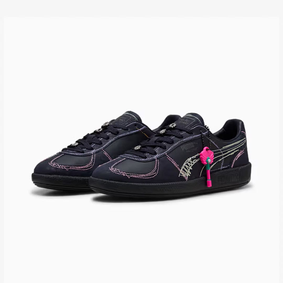 PUMA PALERMO SQUID GAME LEATHER { NAVY/BRIGHT MELON