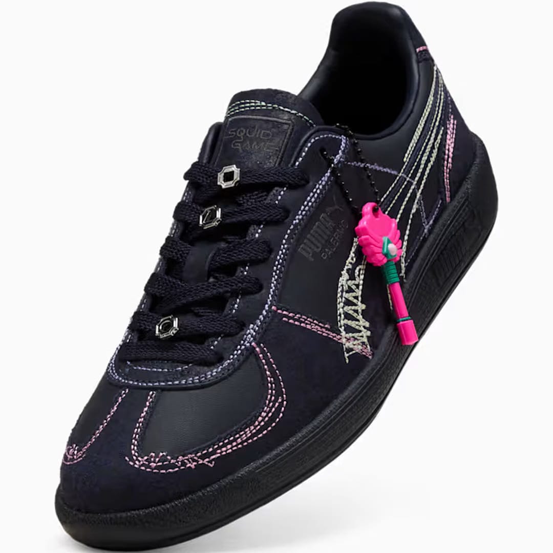 PUMA PALERMO SQUID GAME LEATHER { NAVY/BRIGHT MELON