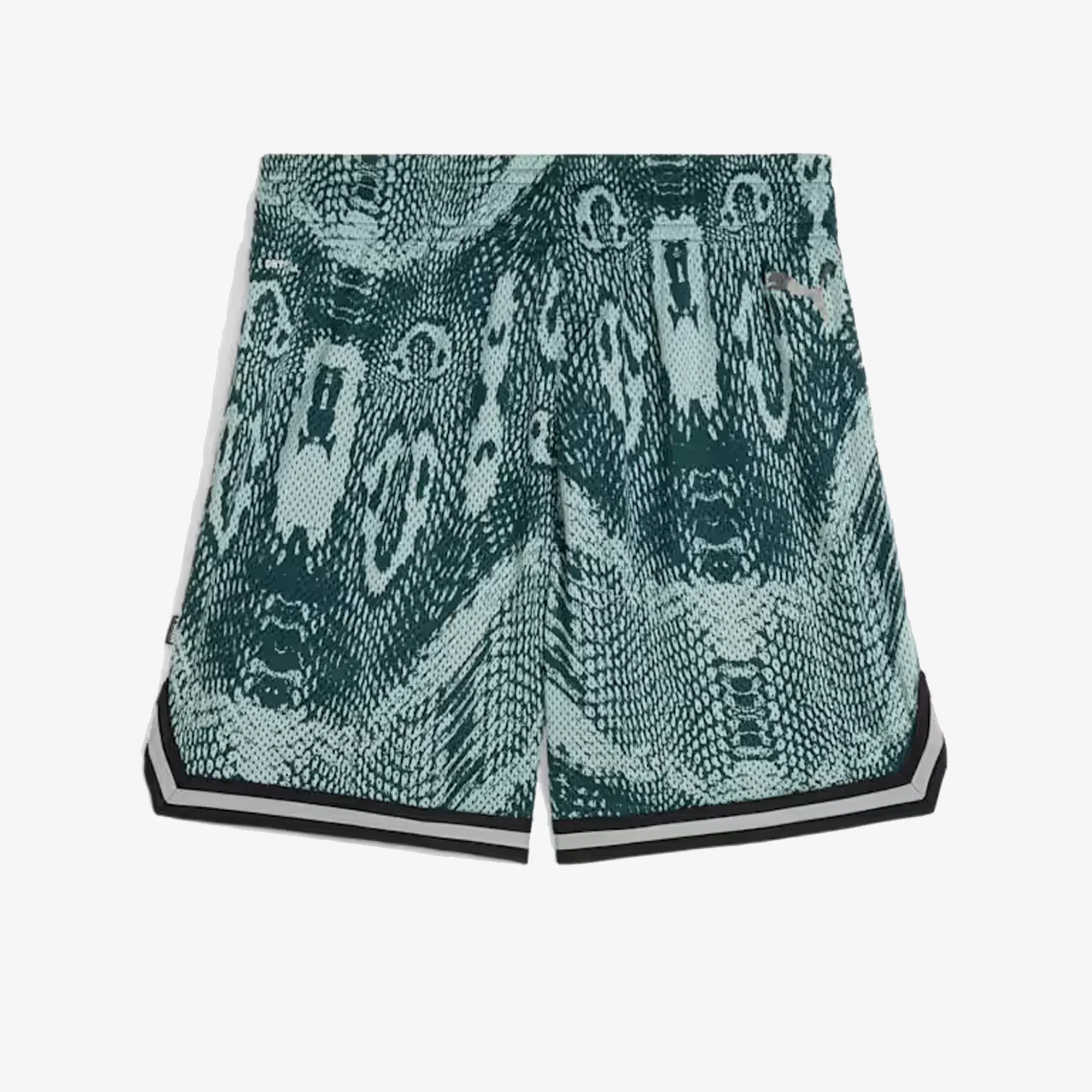 PUMA HOOPS x HARRY POTTER SHORTS { GREEN TERRAIN-AOP