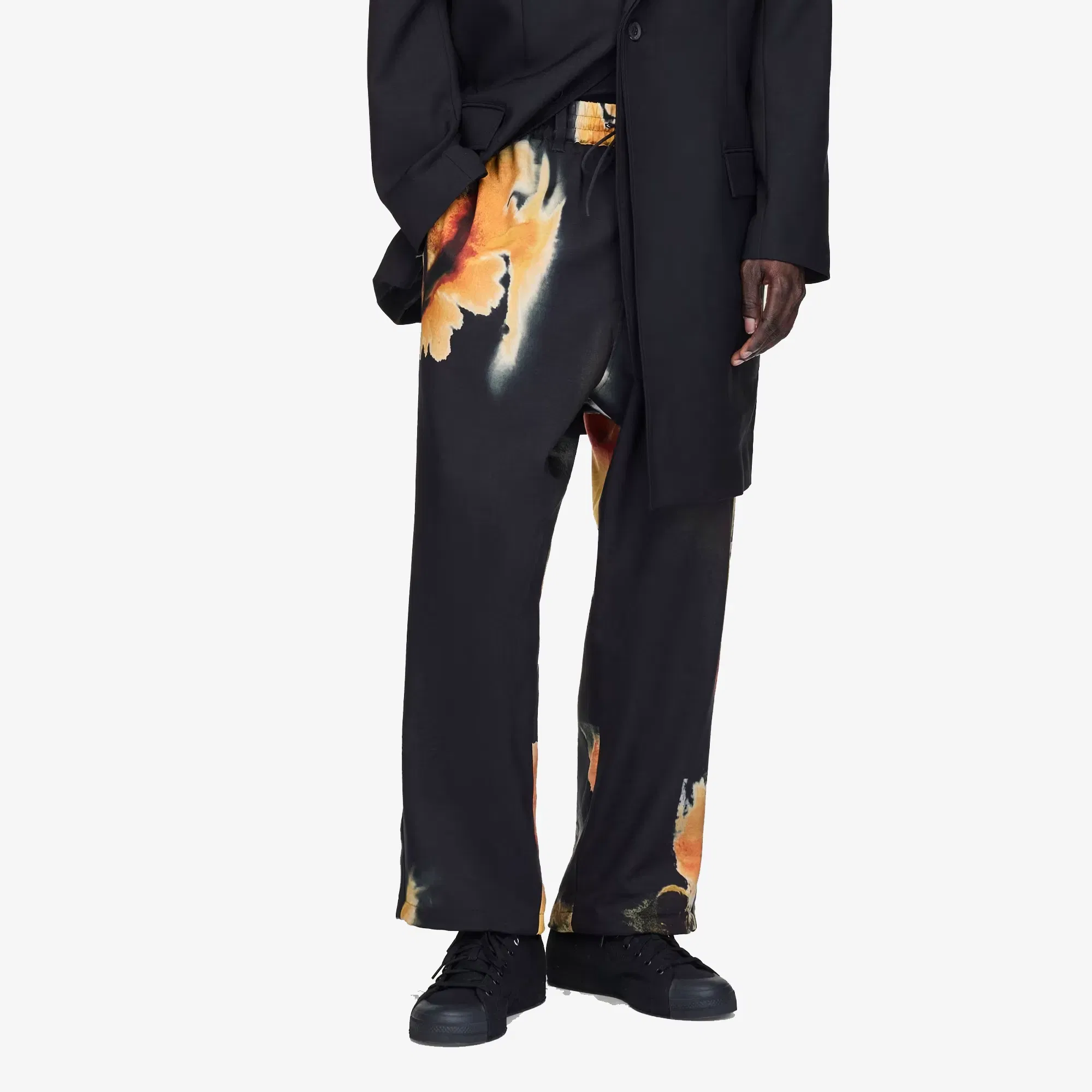 Y-3 AOP SPORT UNIFORM TRACK PANTS { BLACK/MULTI
