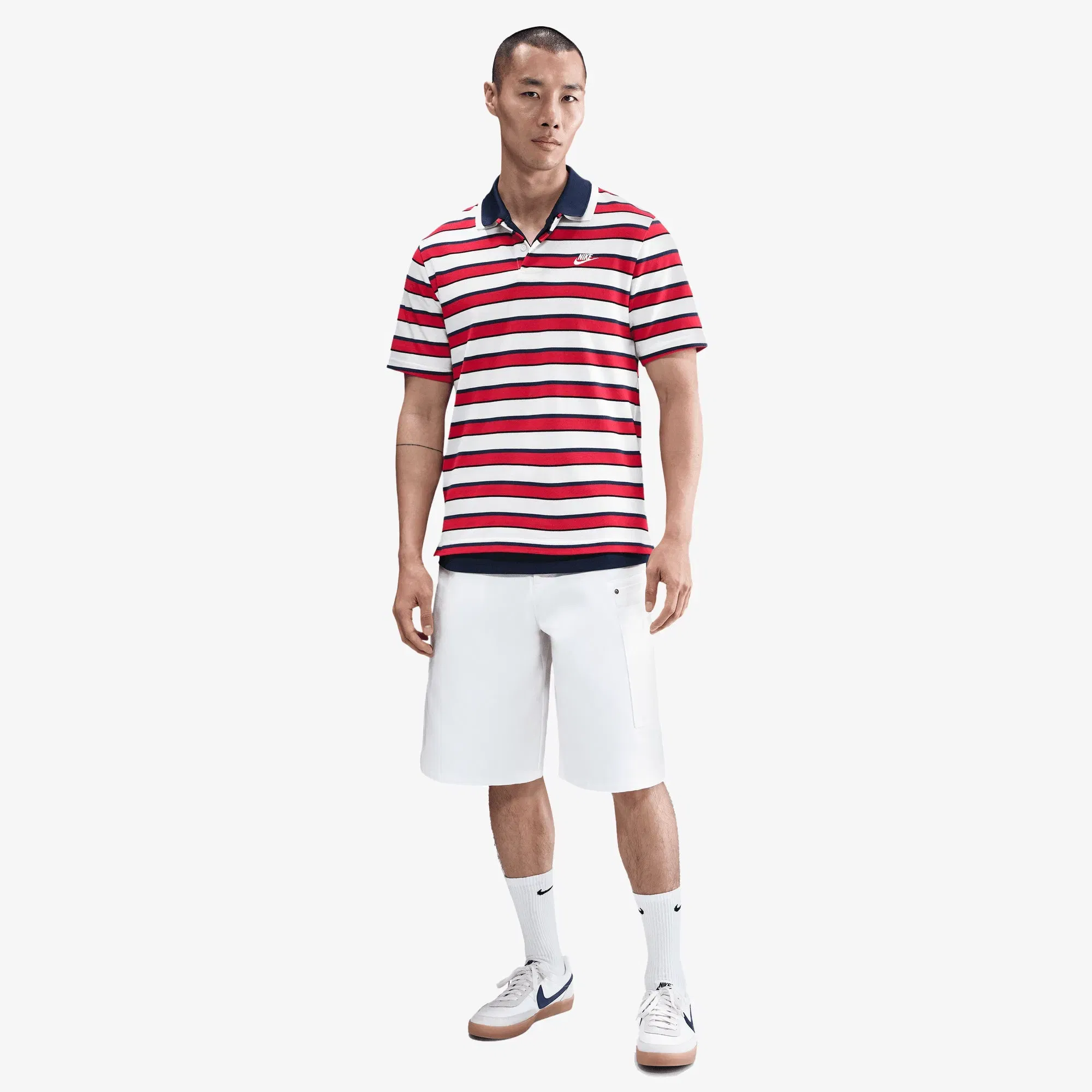 NIKE CLUB T-SHIRT { SAIL/WHITE