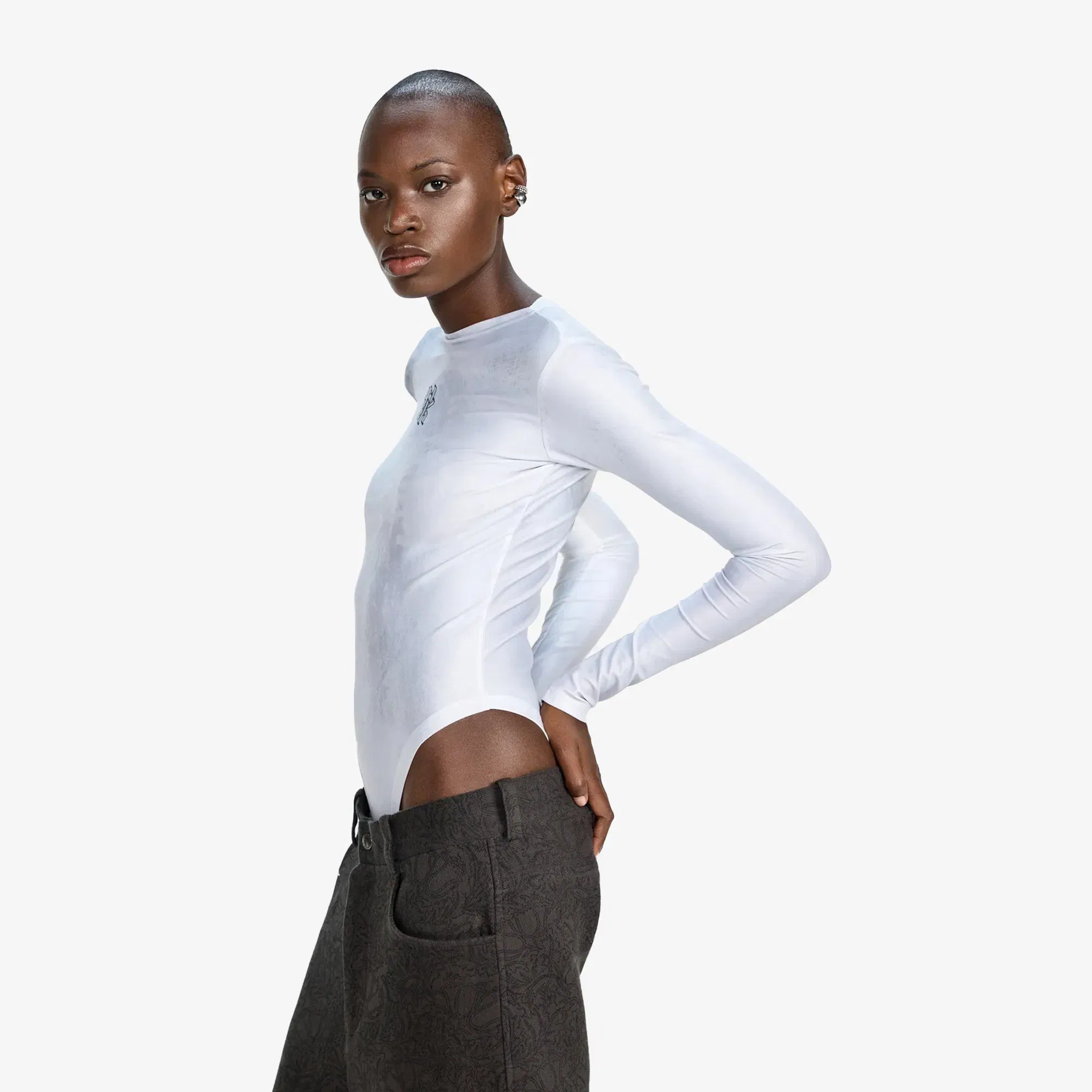 F A R A K BASICS WOMEN BODYSUIT { WHITE