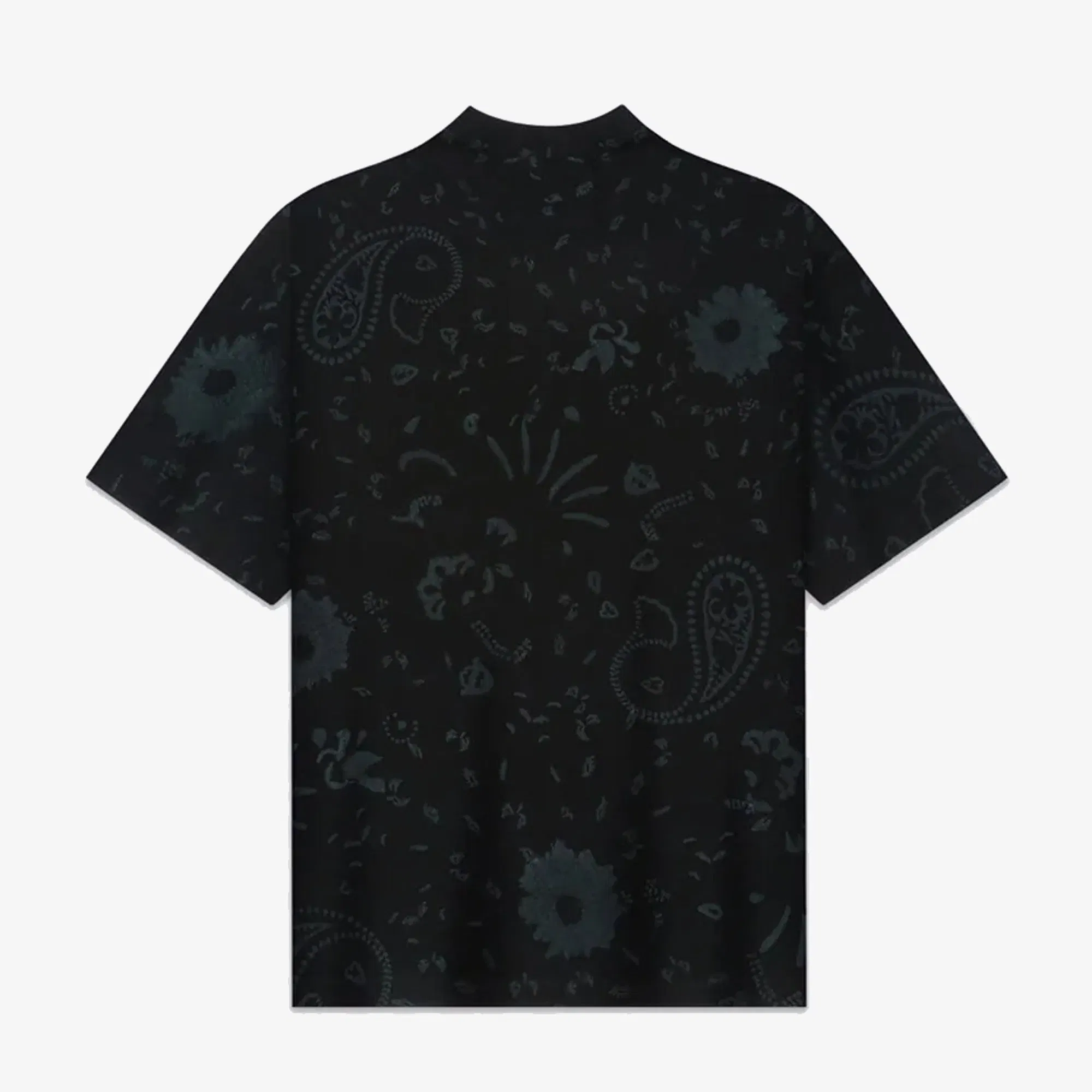 F A R A K BASICS BLOCK PRINTED T-Shirt { BLACK