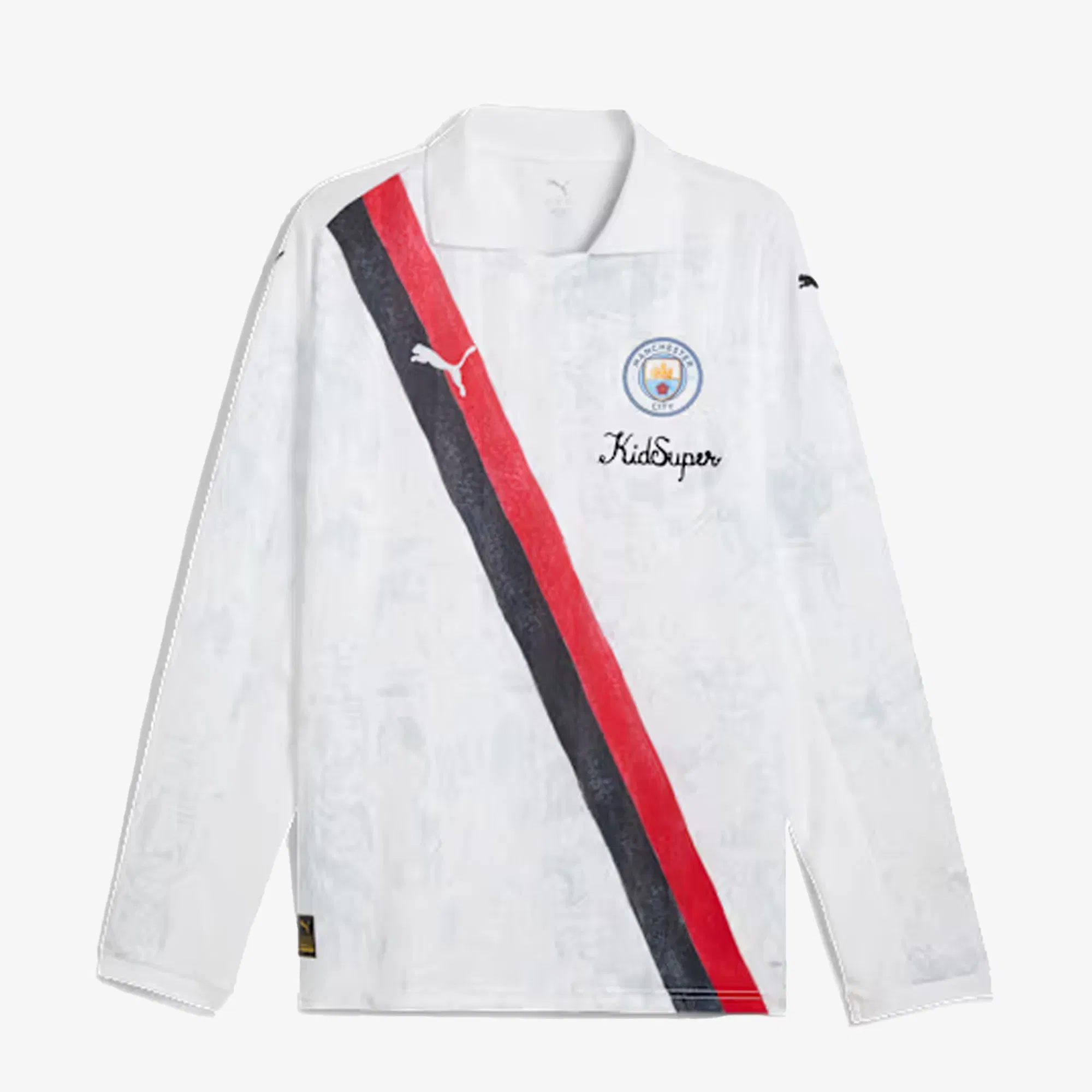 PUMA KIDSUPER x MANCHESTER CITY RETRO SHIRT { PUMA WHITE-BLACK