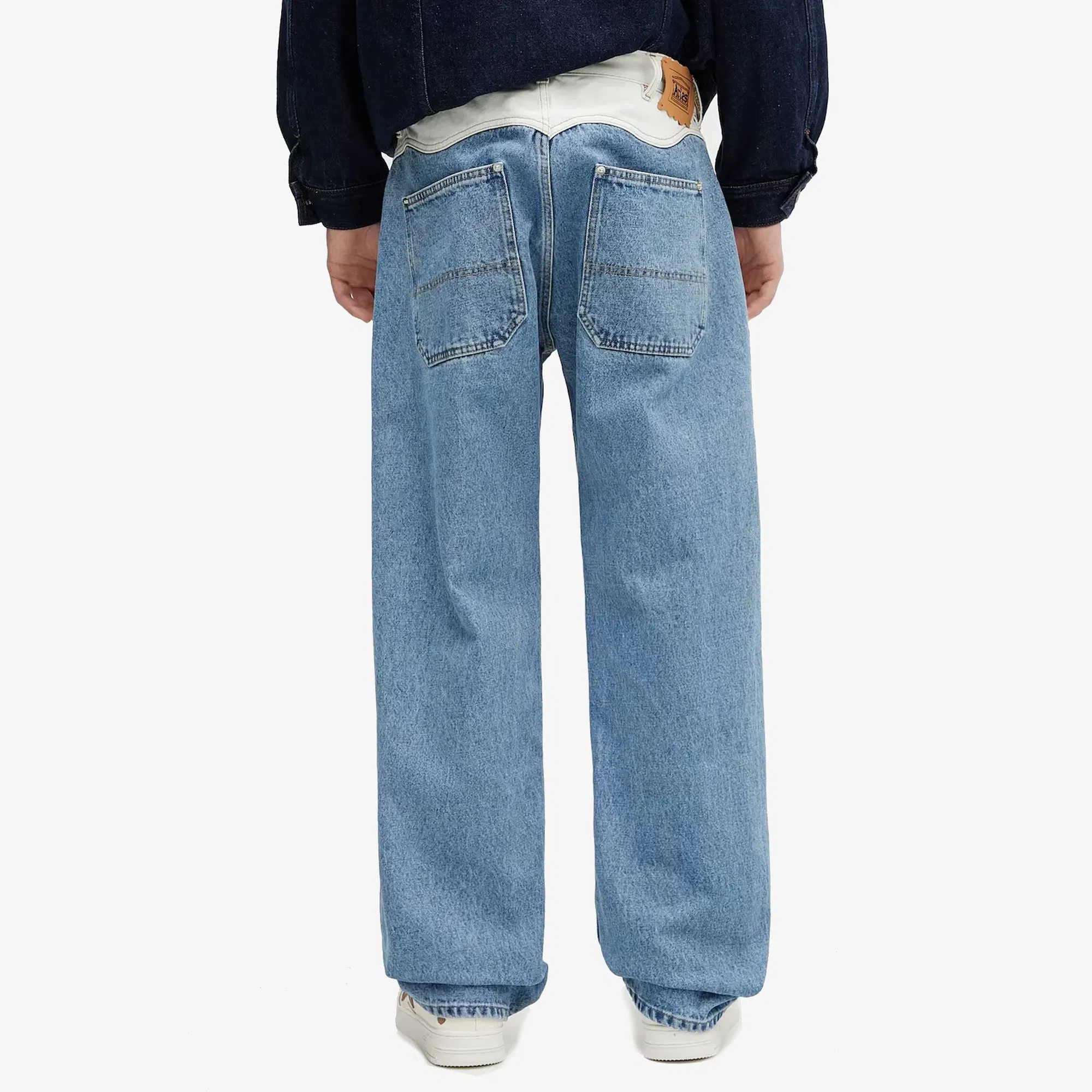 Aries PATCHWORK WESTERN CARPENTER JEANS { MULTI