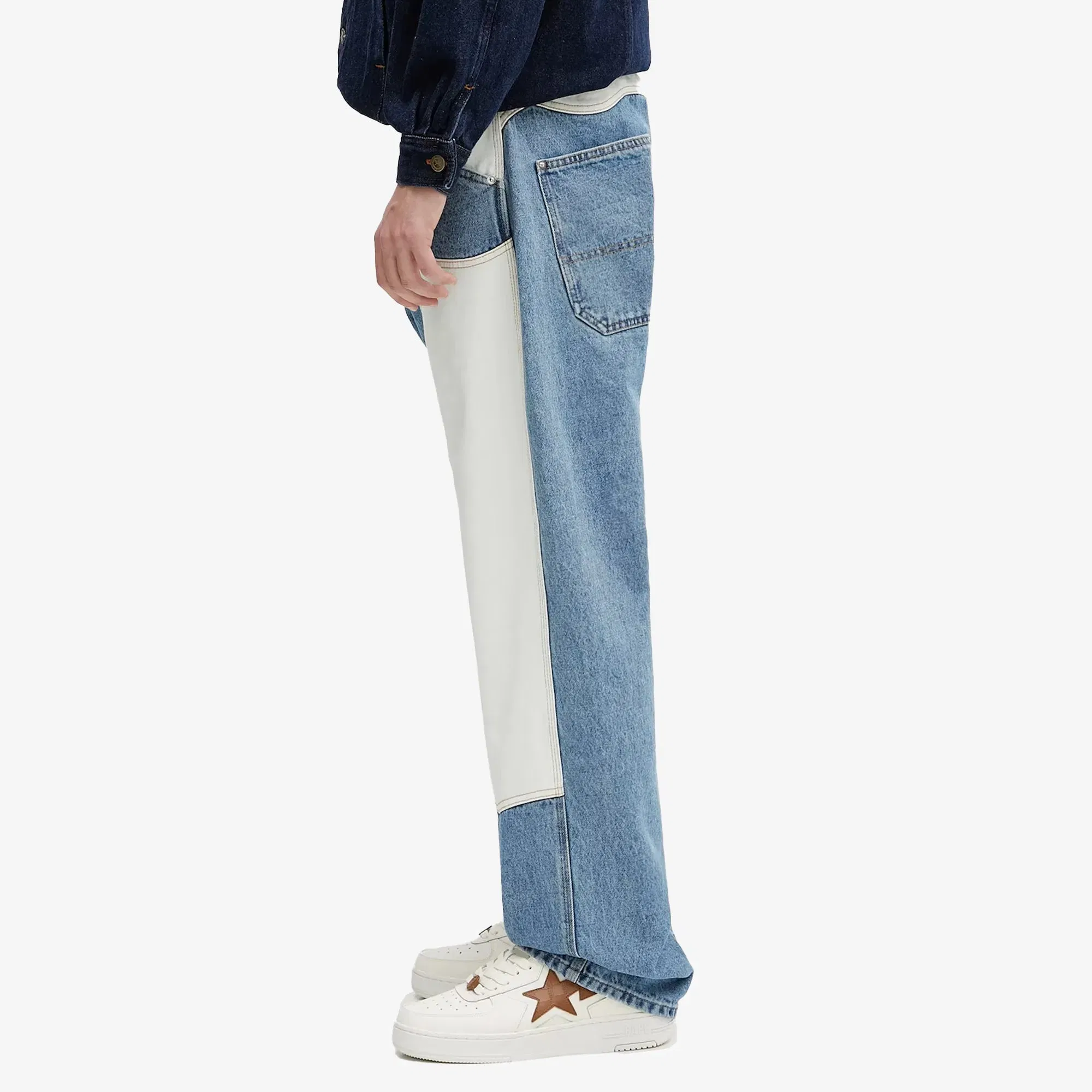 Aries PATCHWORK WESTERN CARPENTER JEANS { MULTI