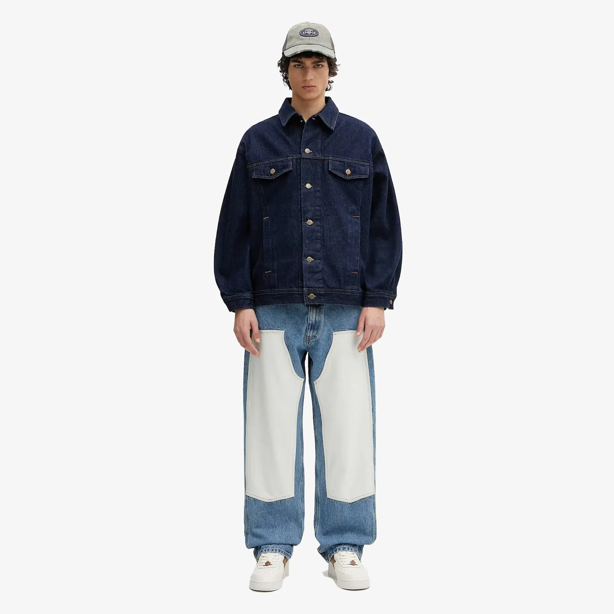 Aries PATCHWORK WESTERN CARPENTER JEANS { MULTI