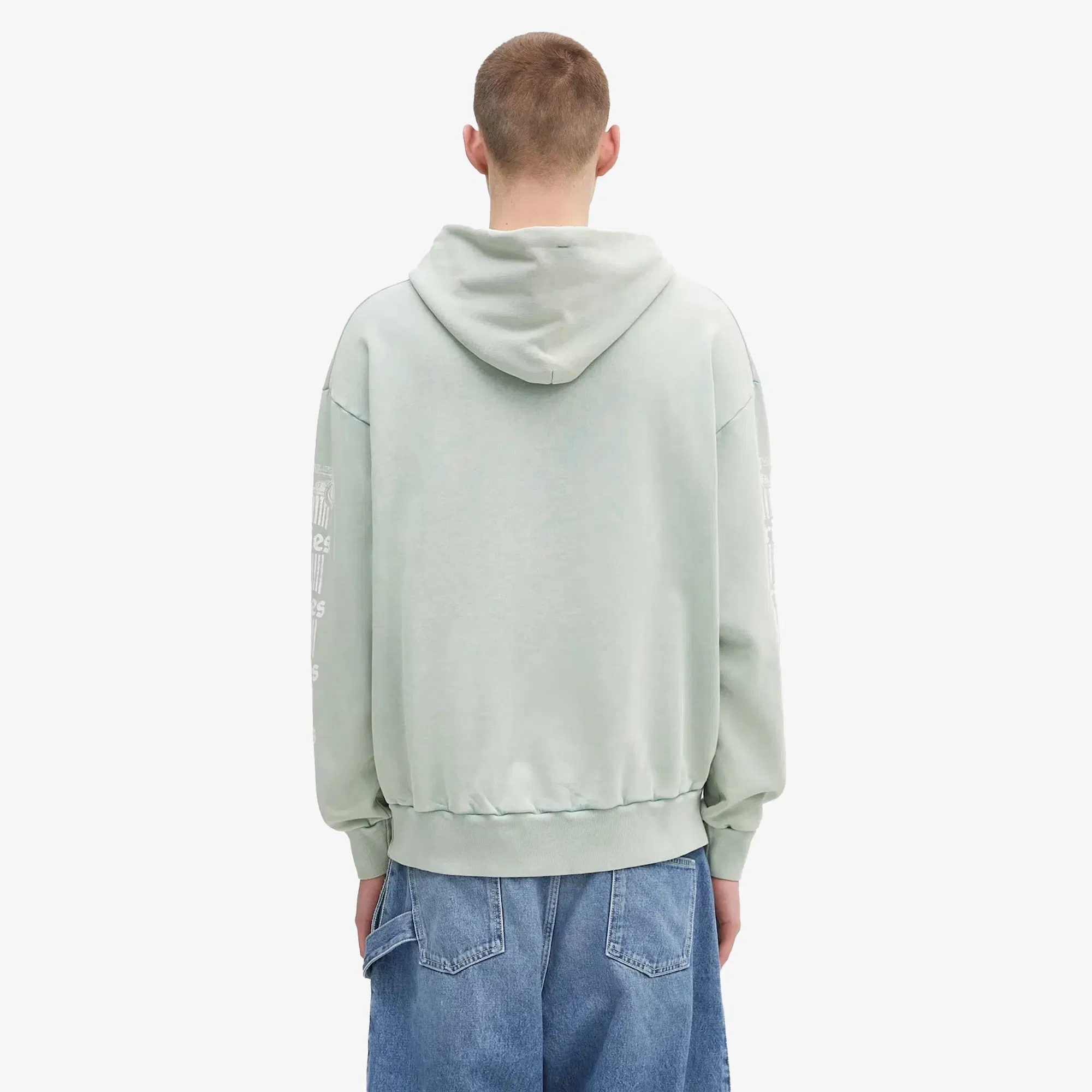 Aries AGED ANCIENT COLUMN HOODIE { GREEN