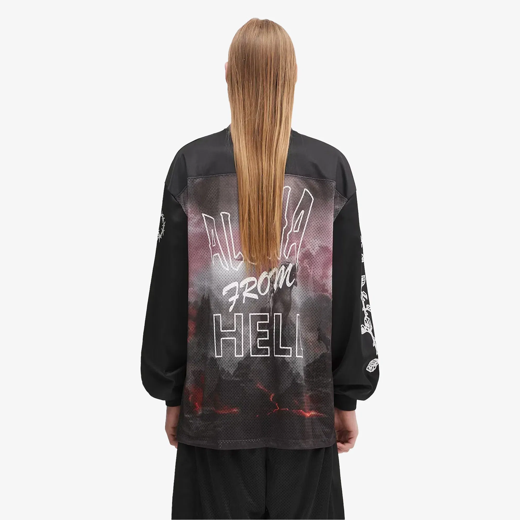Aries RAMSCAPE AIRTEX 1S T-Shirt { BLACK/GREY