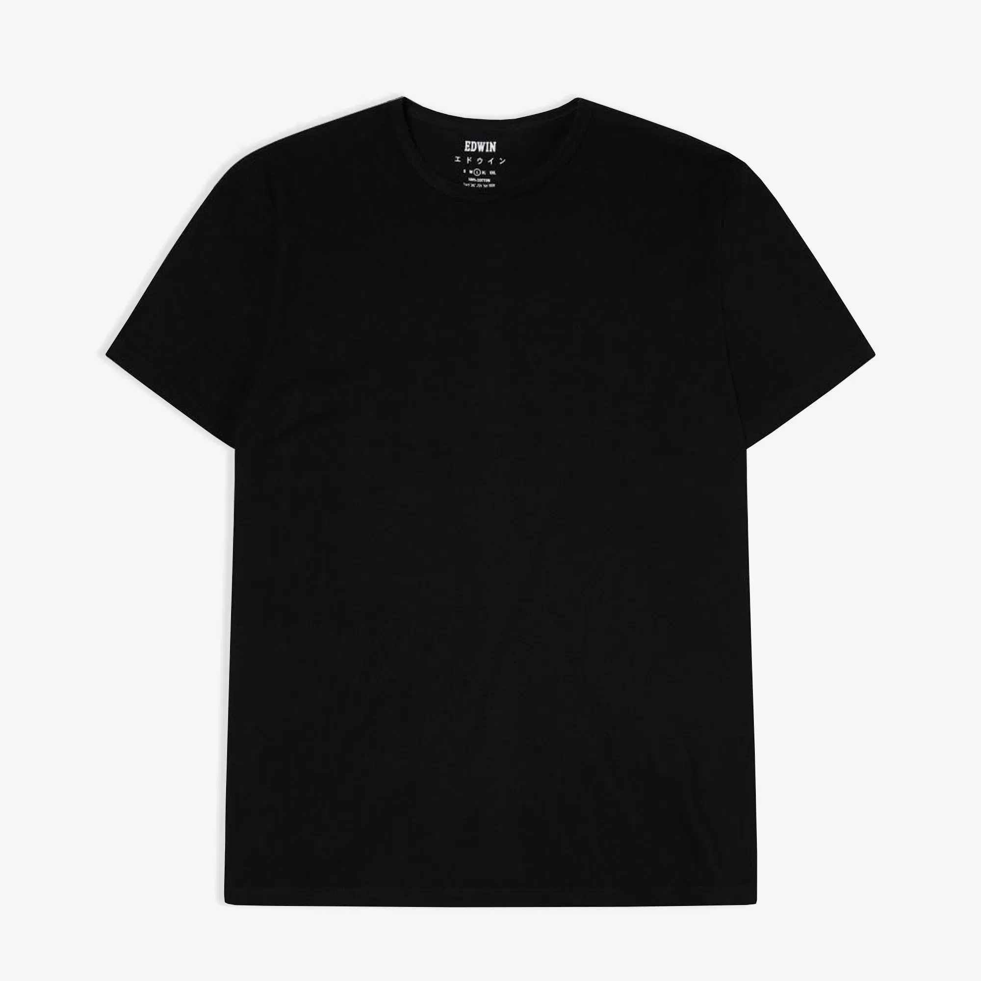 EDWIN DOUBLE PACK SS T-Shirt PACK OF 2 { BLACK