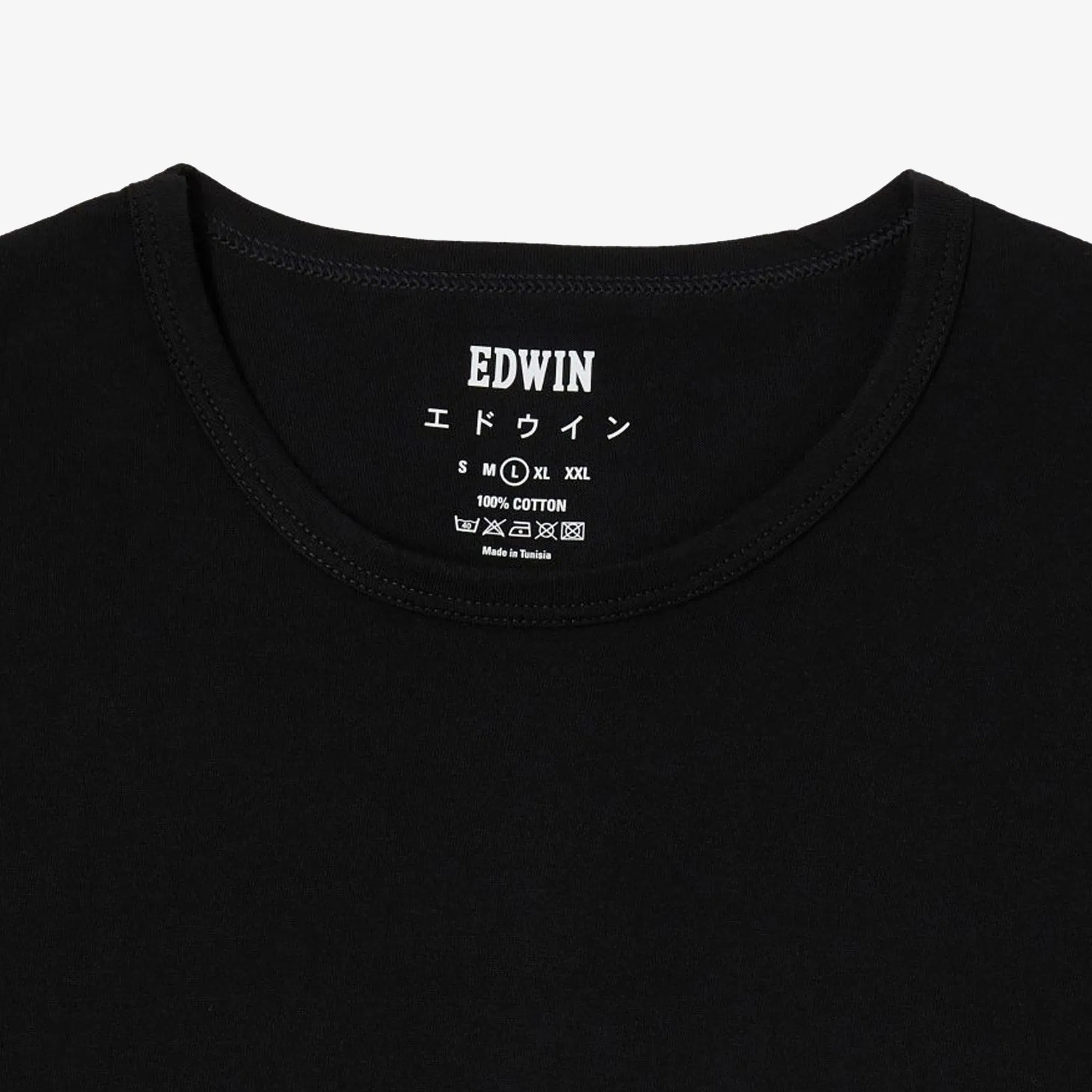 EDWIN DOUBLE PACK SS T-Shirt PACK OF 2 { BLACK