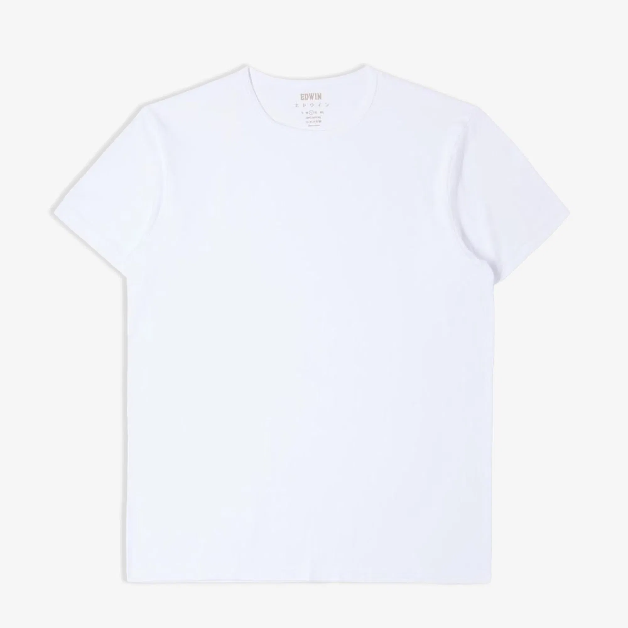 EDWIN DOUBLE PACK SS T-Shirt PACK OF 2 { WHITE