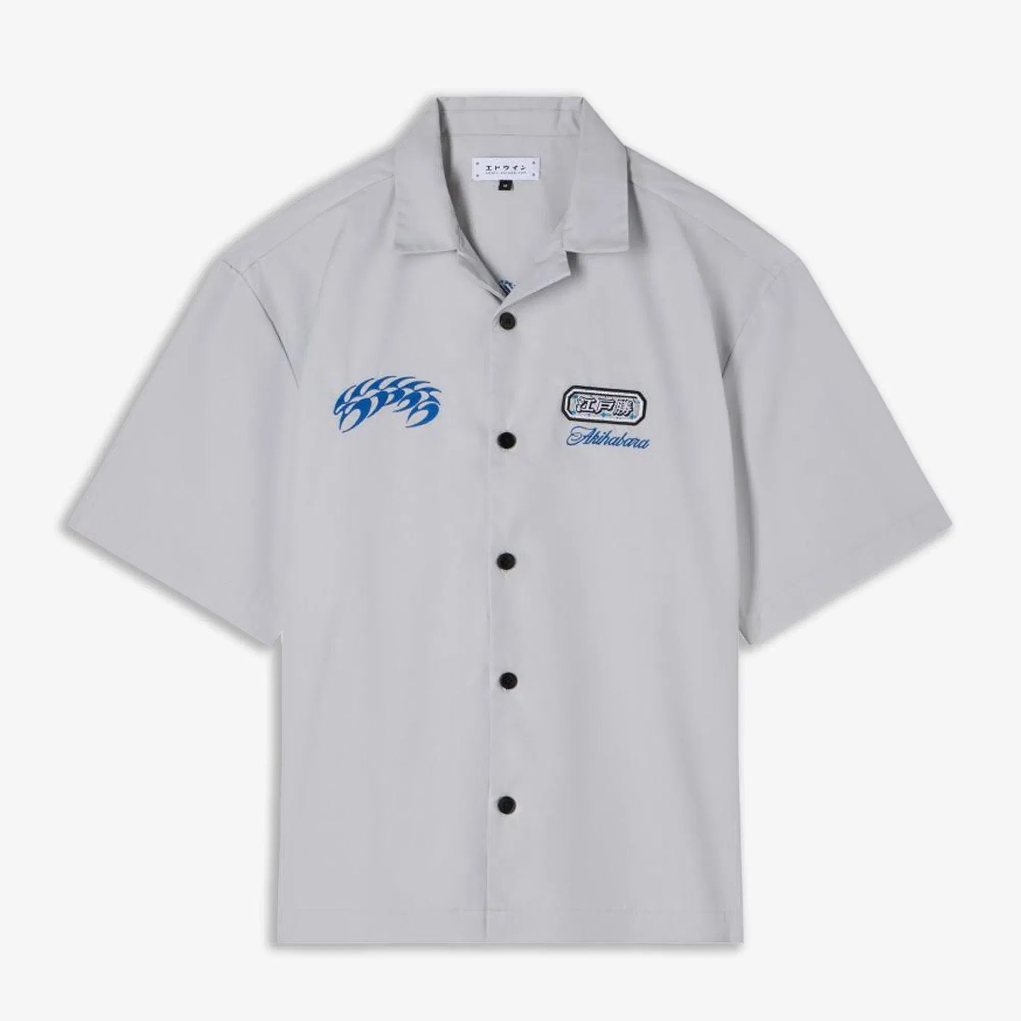 EDWIN STAFF UNIFORM SHIRT SS { PALE GREY