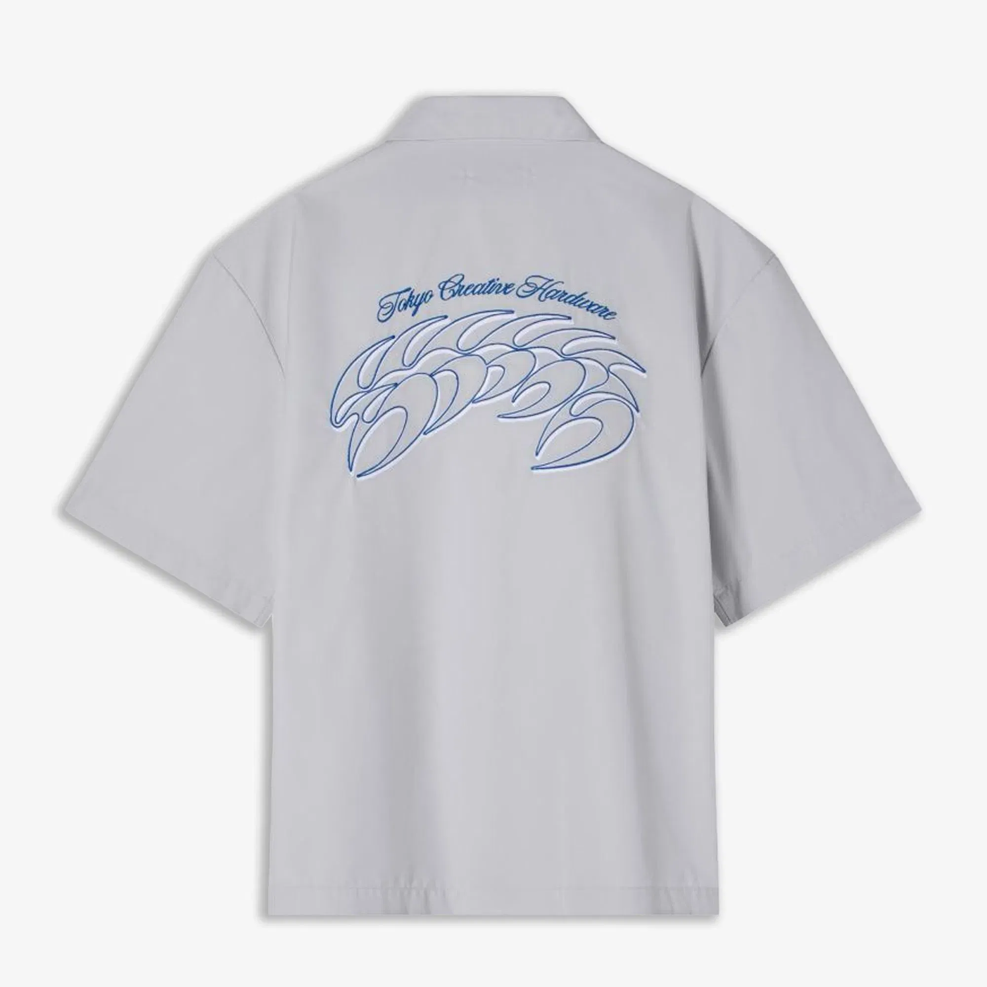 EDWIN STAFF UNIFORM SHIRT SS { PALE GREY